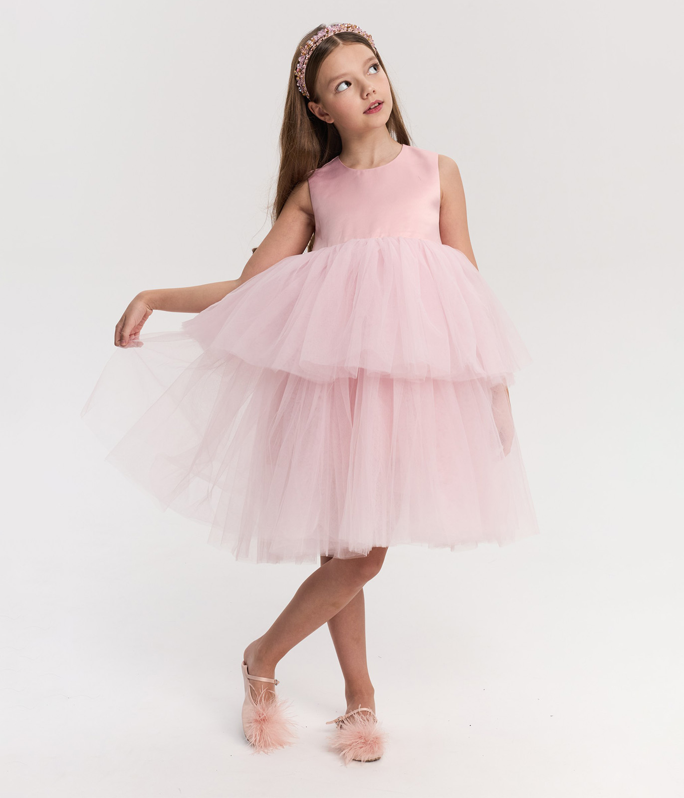 GIRLS Dress/Платье детское/AW25TKG026