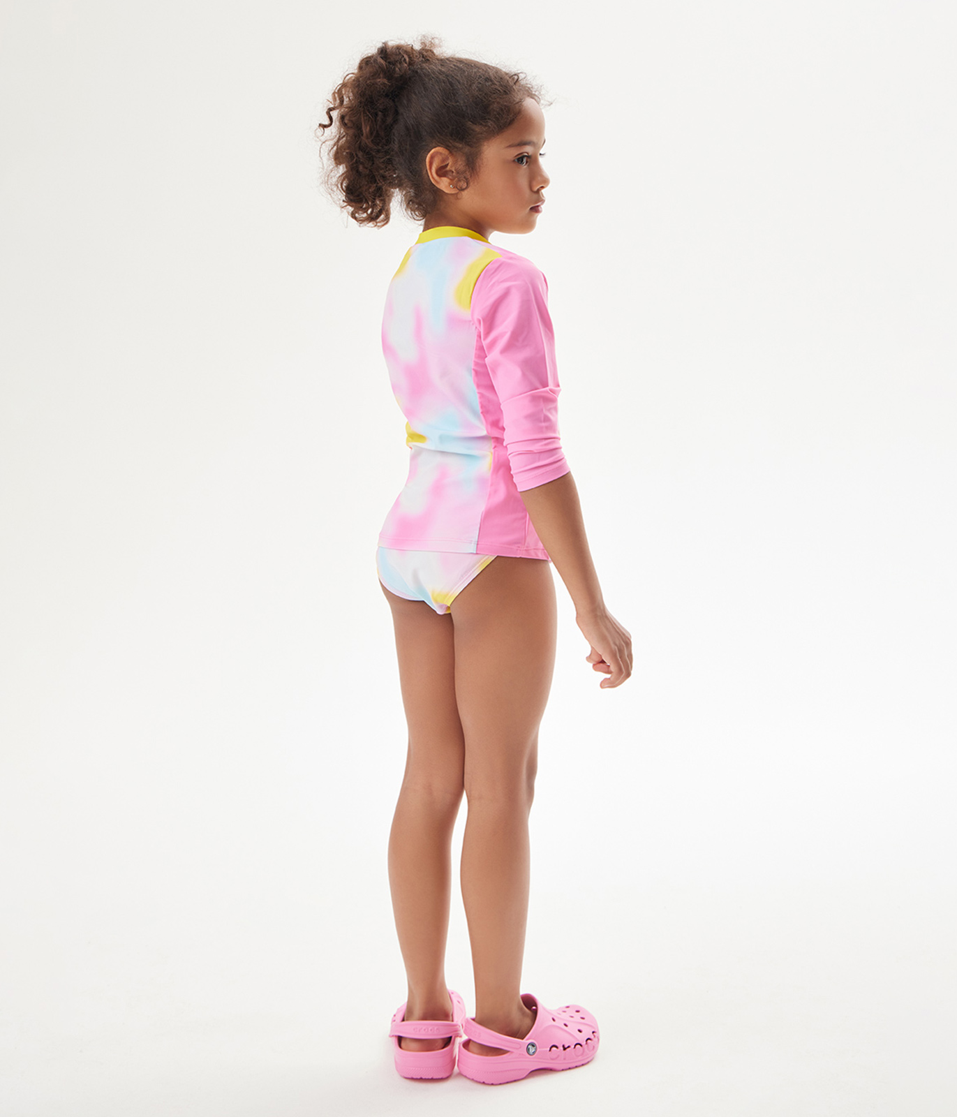 GIRLS set sunsafe LS tee and monokini/ Купальник детский/SS24TKG106