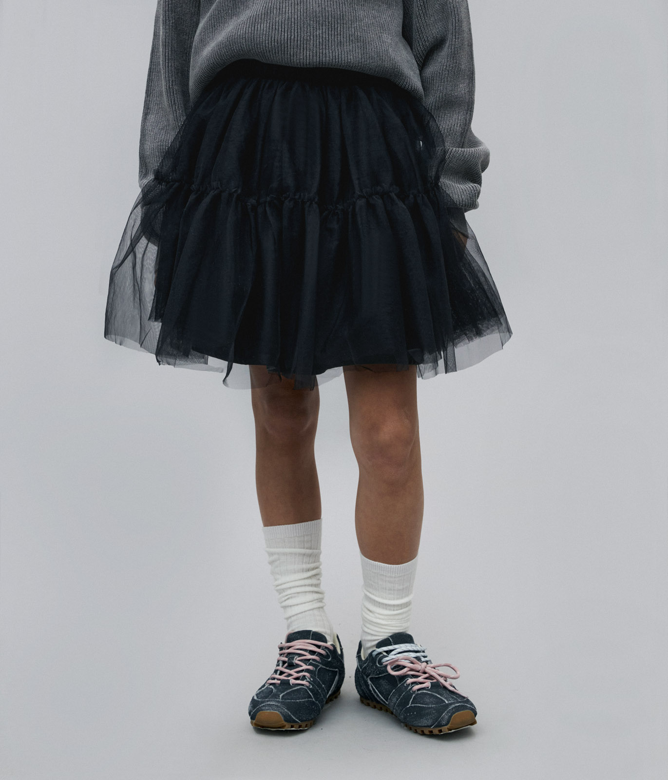 GIRLS Mesh skirt/ Юбка детская/AW23TKG059