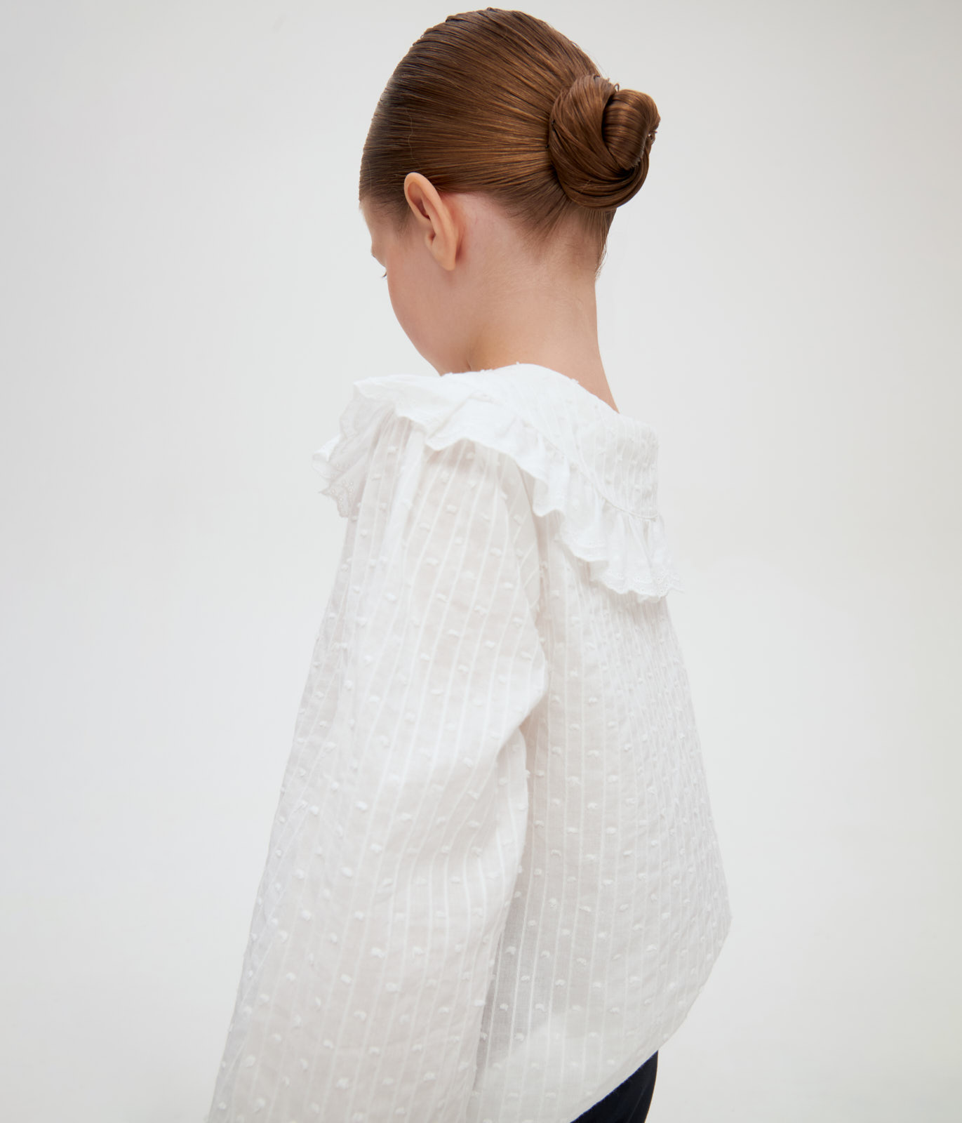 GIRLS School dotted blouse/ Блузка детская AW24TKG013