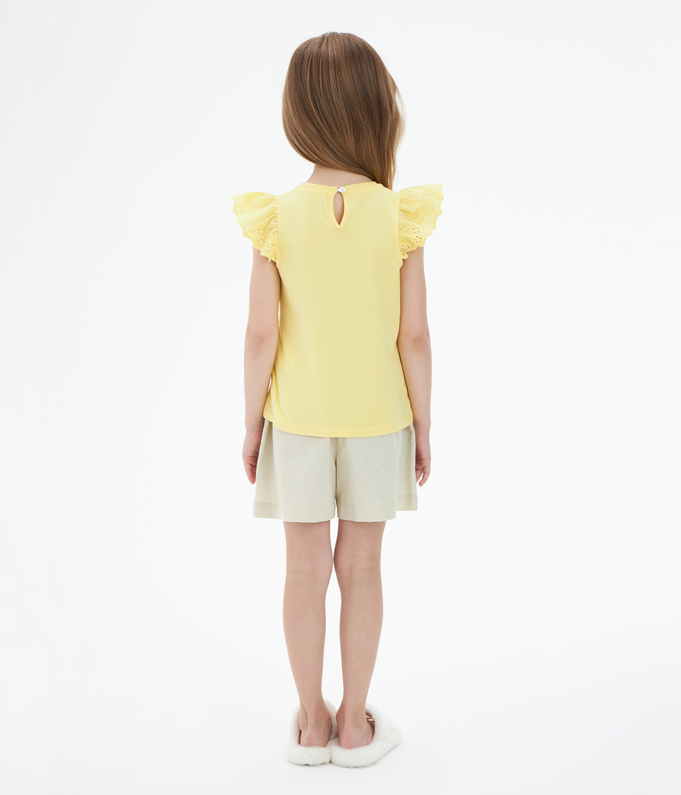 GIRLS frills vest/ Майка детская/SS24TKG065