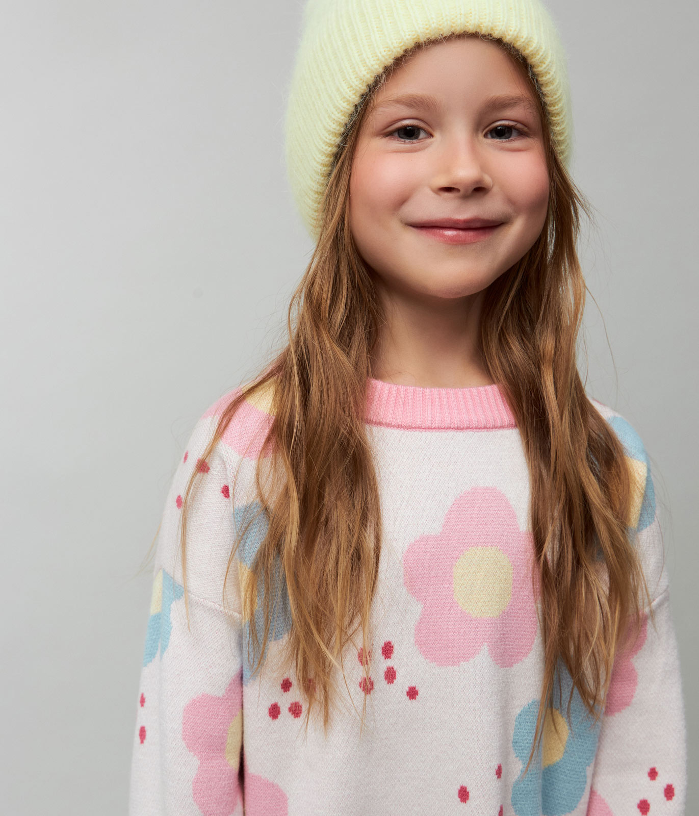 GIRLS jumper knitted/Джемпер детский/SS24TKG081