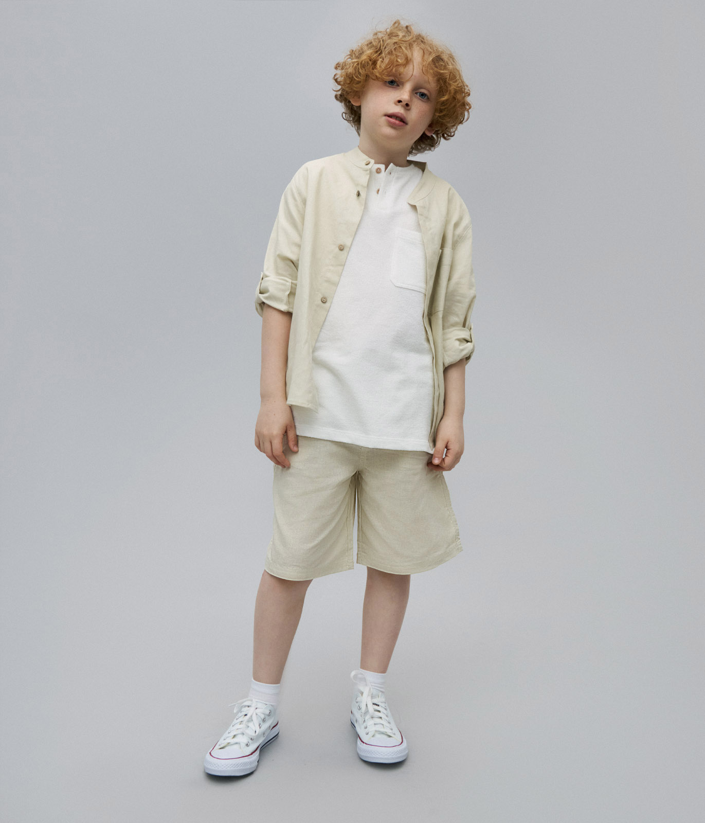 BOYS linen shorts/ Шорты детские/SS24TKB014
