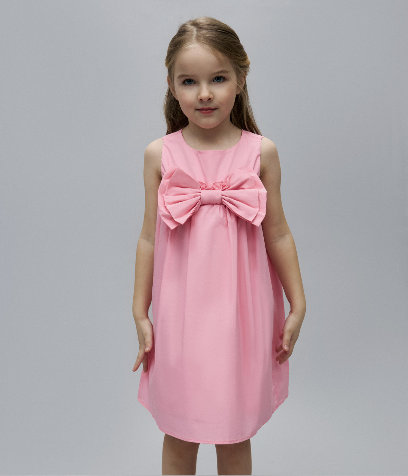 GIRLS poplin dress SS/Платье детское/SS24TKG095