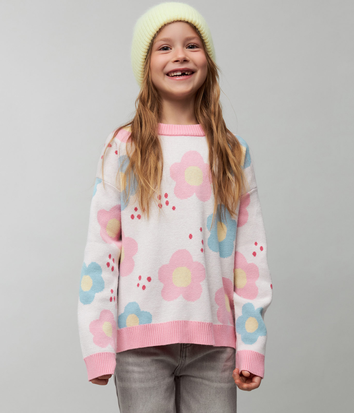 GIRLS jumper knitted/Джемпер детский/SS24TKG081