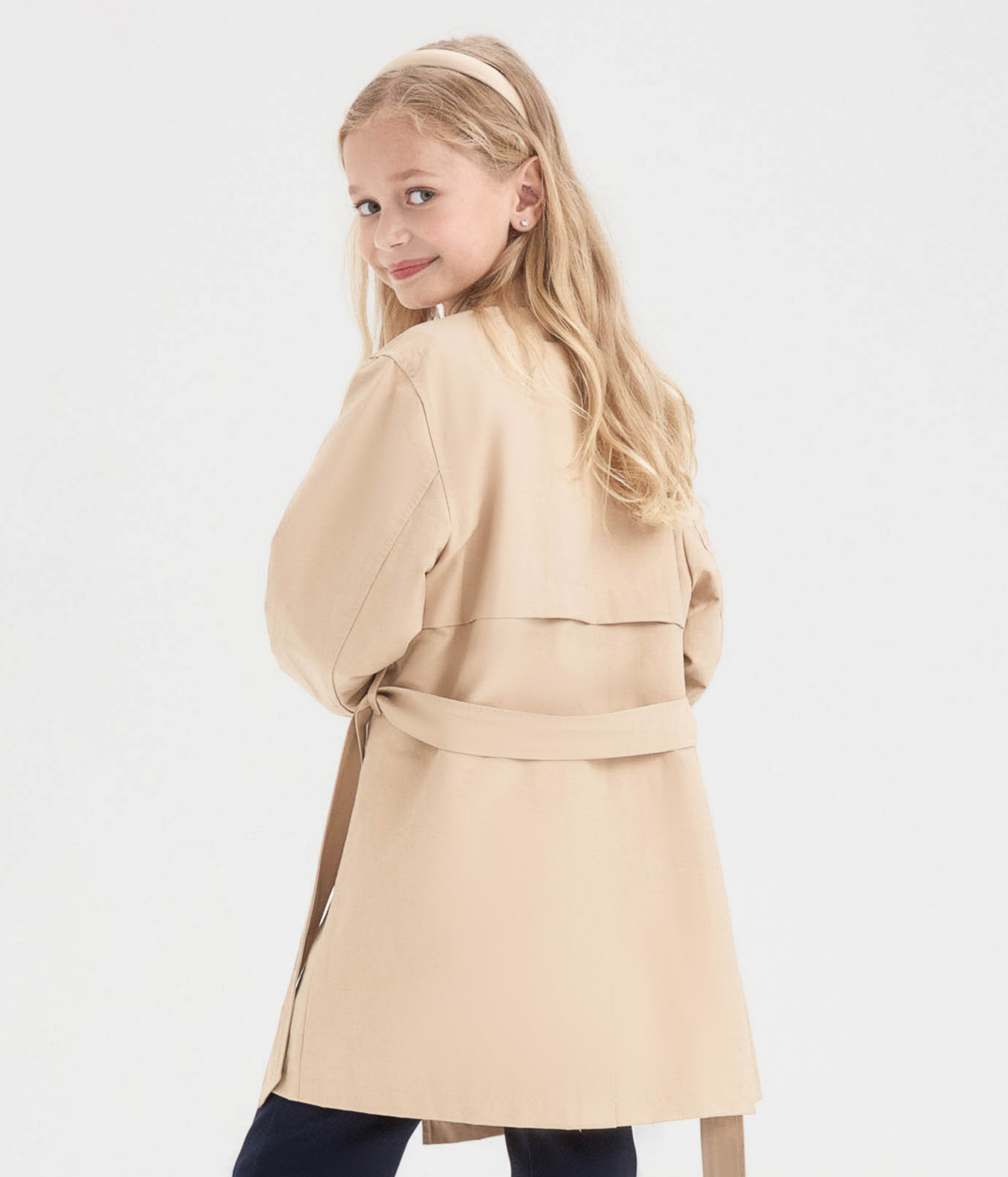 GIRLS Trench coat/Пальто детское/SS24TKG015