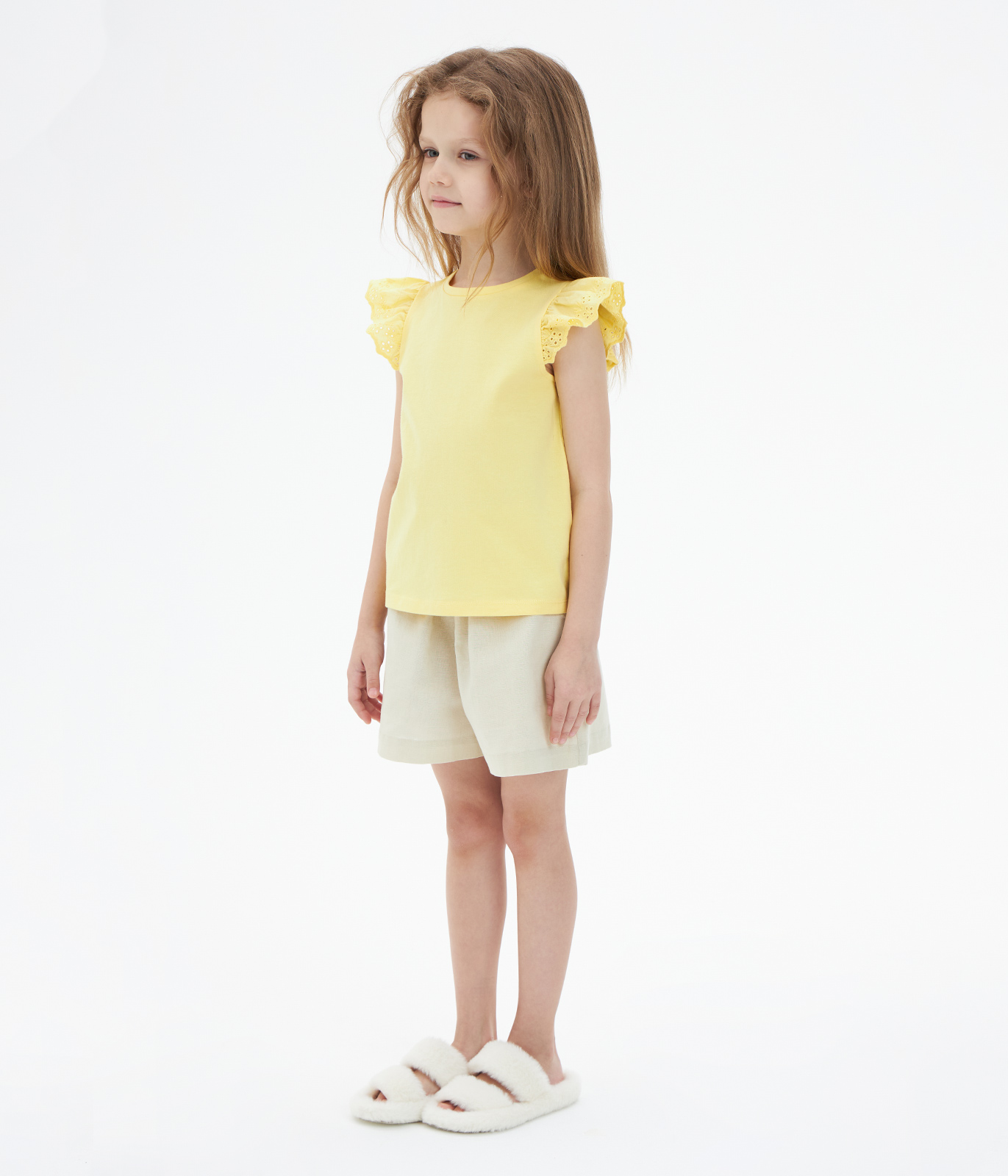 GIRLS frills vest/ Майка детская/SS24TKG065