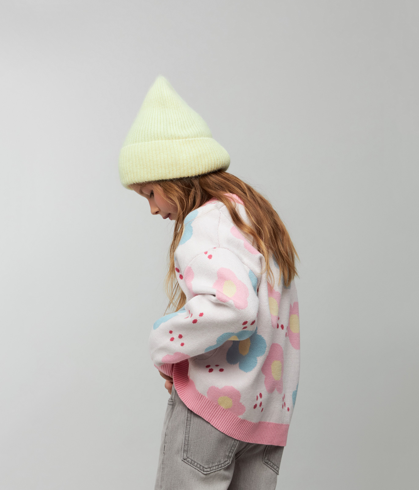 GIRLS jumper knitted/Джемпер детский/SS24TKG081