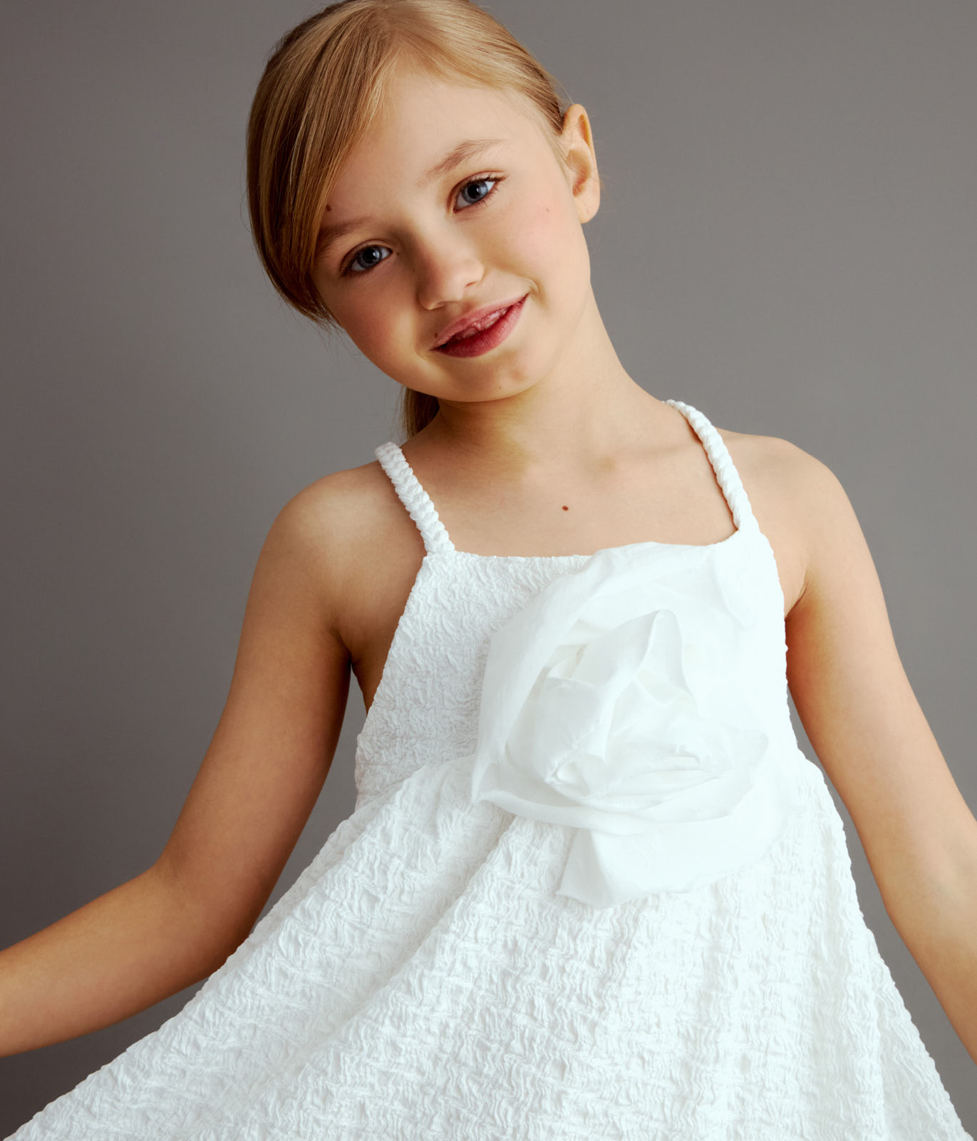 GIRLS bow dress SS/Платье детское/SS24TKG085