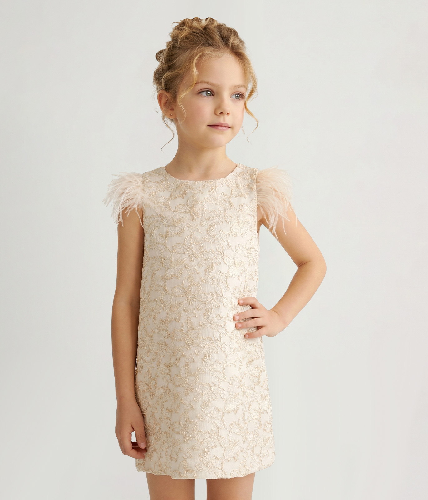 GIRLS Jacquard dress/ Платье детское/AW23TKG058