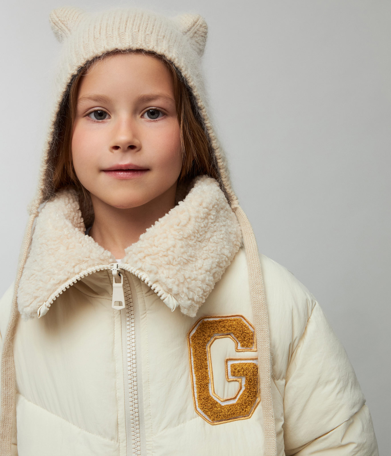 GIRLS Jacket Fur collar/ Куртка детская AW24TKG019