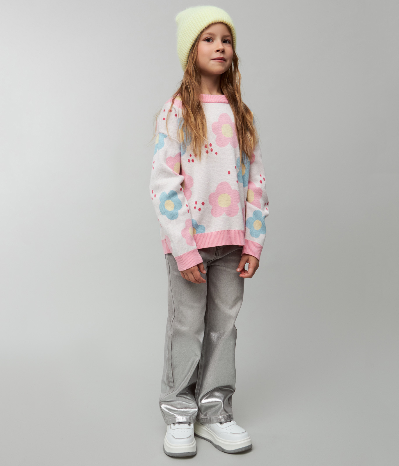 GIRLS jumper knitted/Джемпер детский/SS24TKG081
