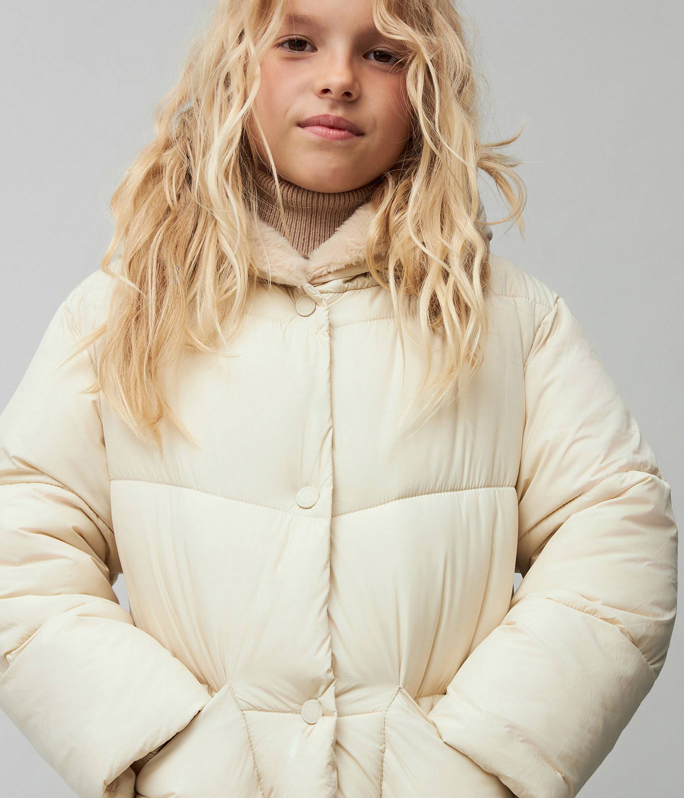 GIRLS Jacket Fur lined/ Куртка детская AW24TKG033