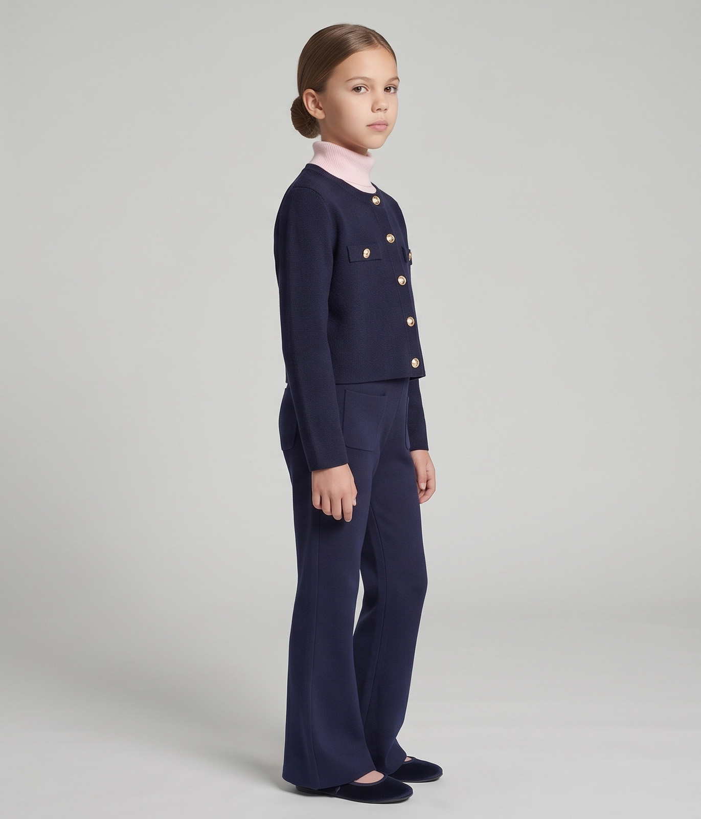 GIRLS School Trousers stretch/ Брюки детские AW24TKG007