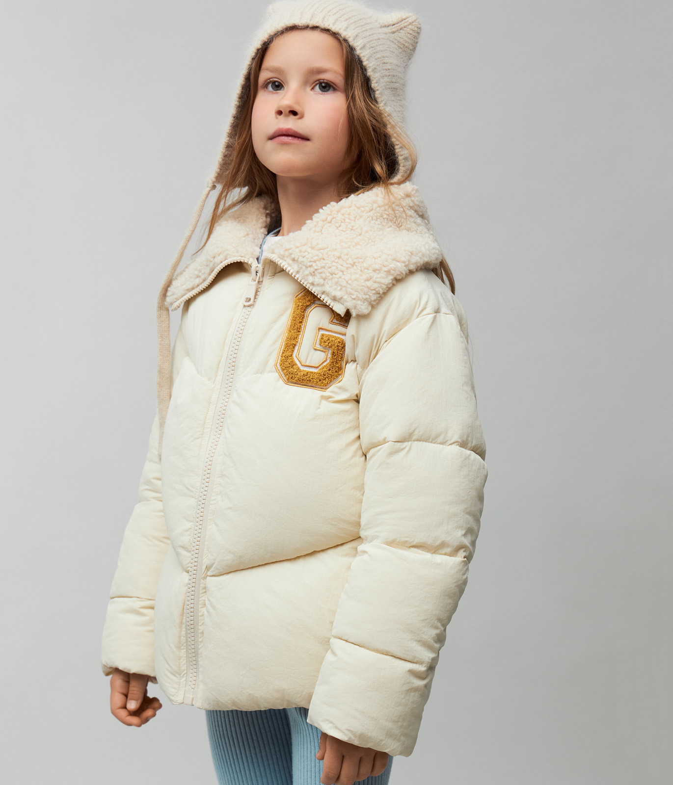 GIRLS Jacket Fur collar/ Куртка детская AW24TKG019