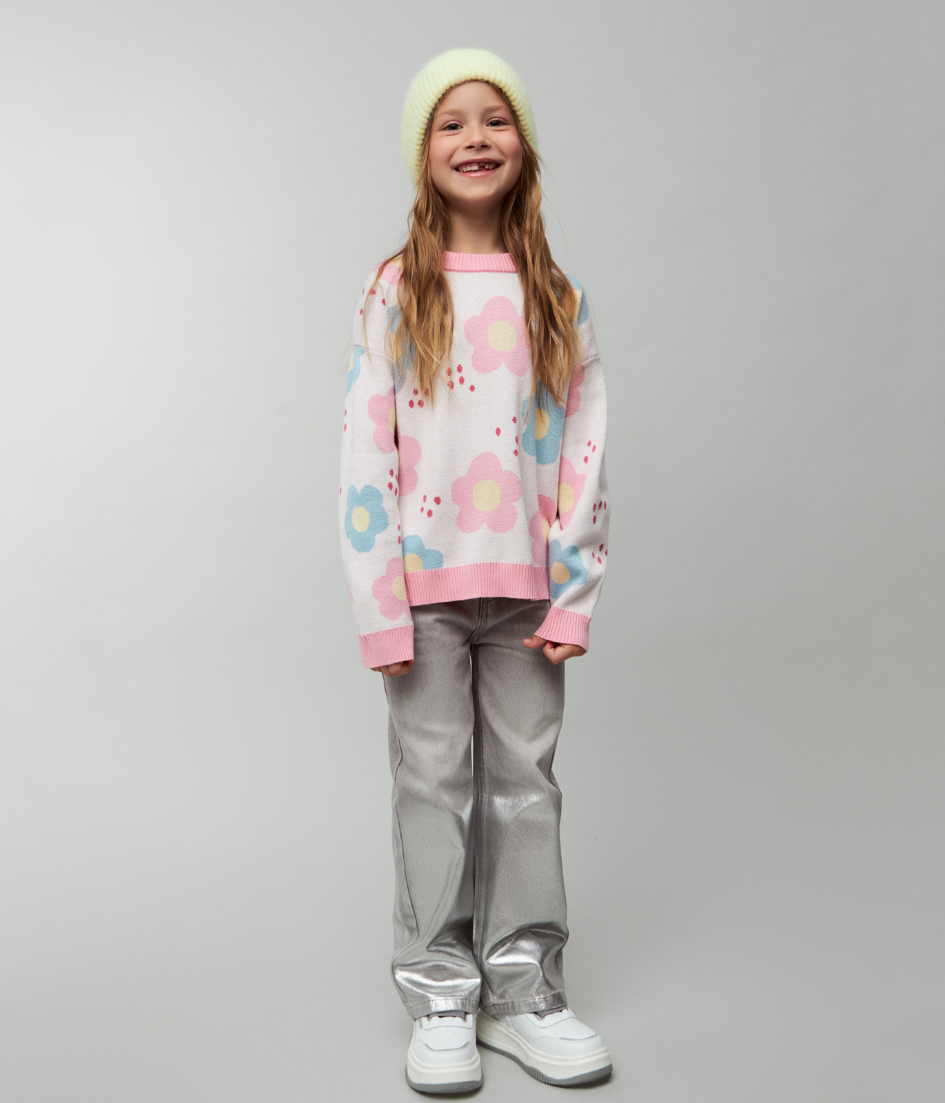GIRLS jumper knitted/Джемпер детский/SS24TKG081