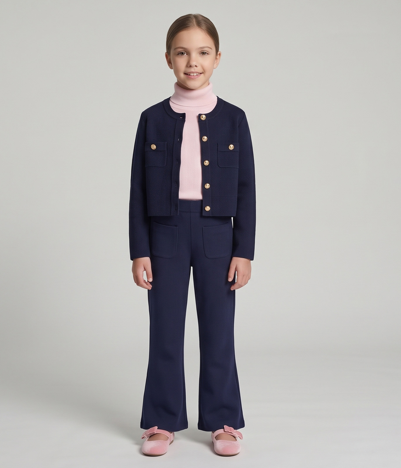 GIRLS School Trousers stretch/ Брюки детские AW24TKG007