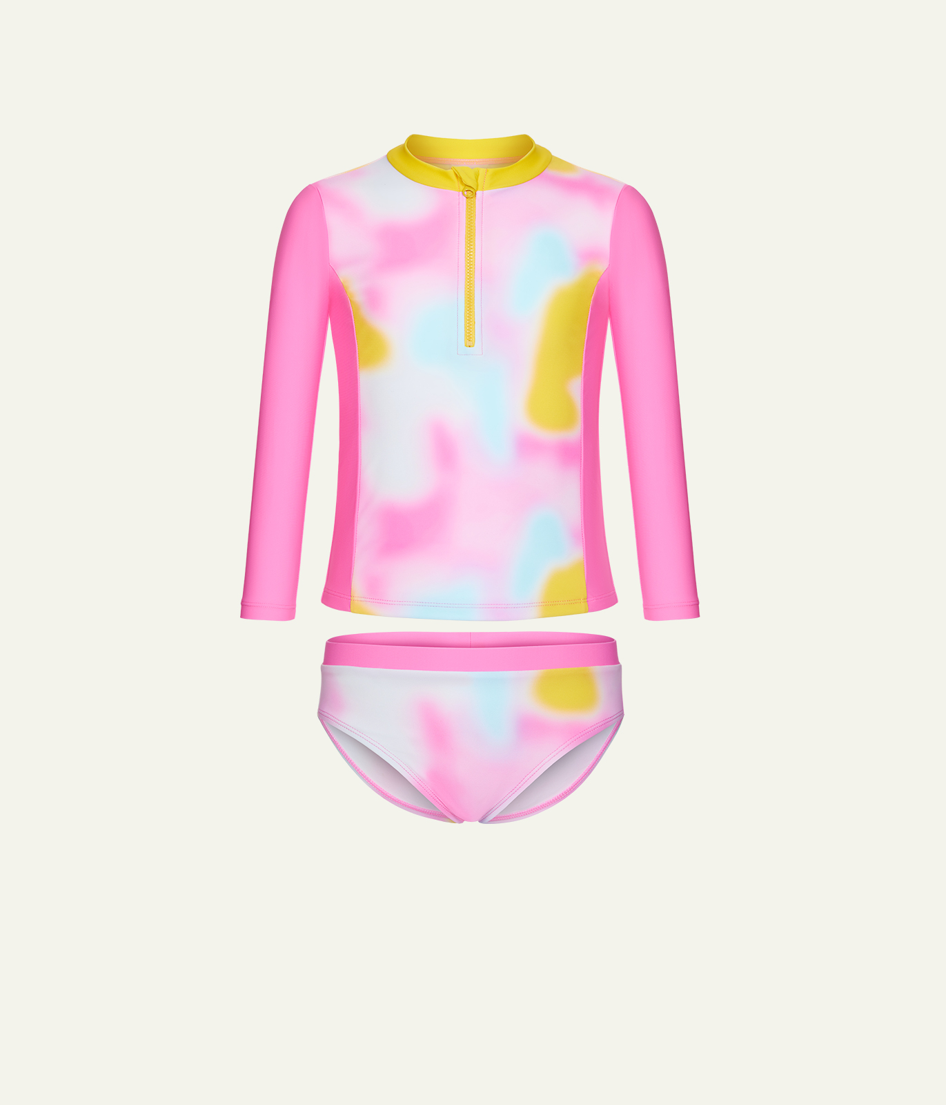 GIRLS set sunsafe LS tee and monokini/ Купальник детский/SS24TKG106