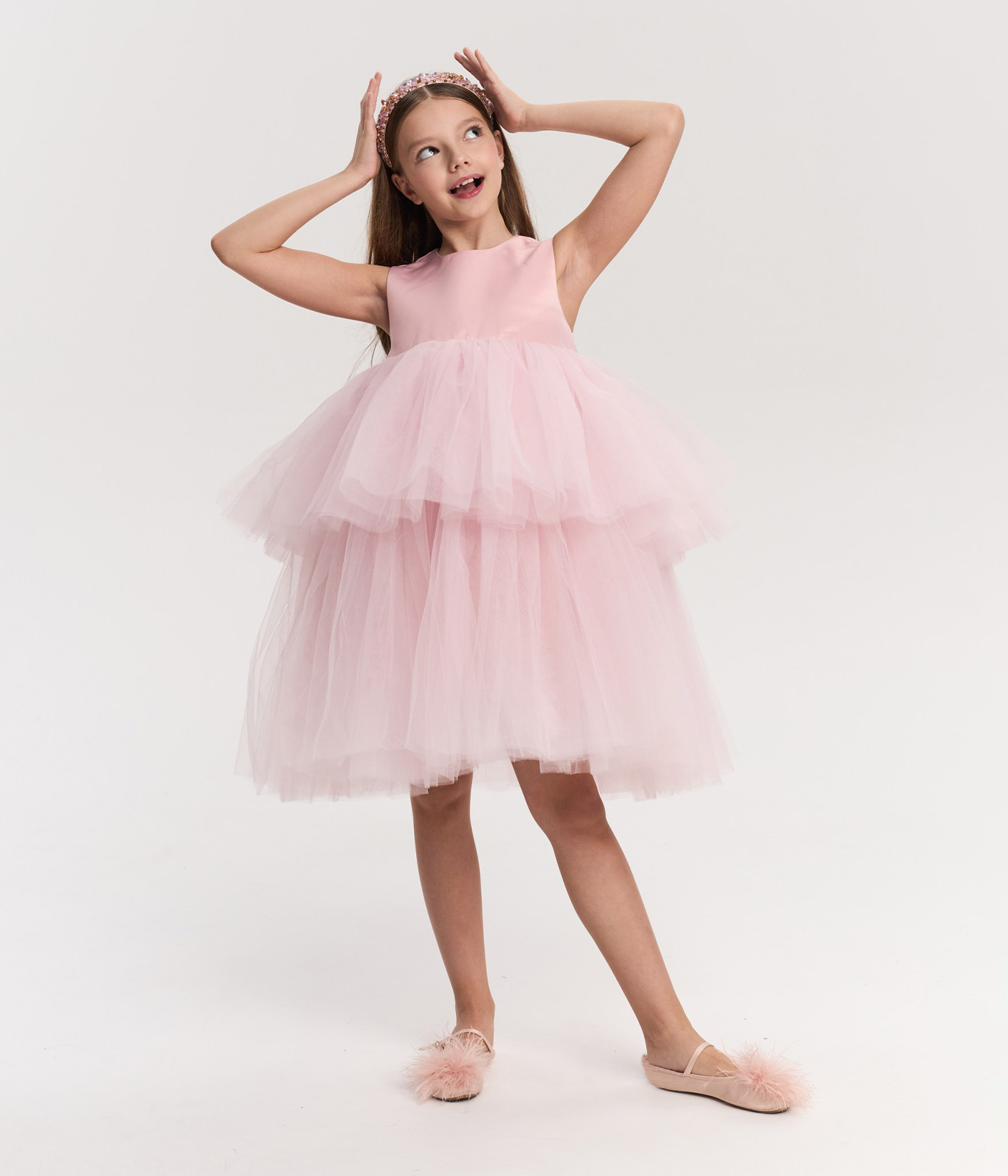 GIRLS Dress/Платье детское/AW25TKG026