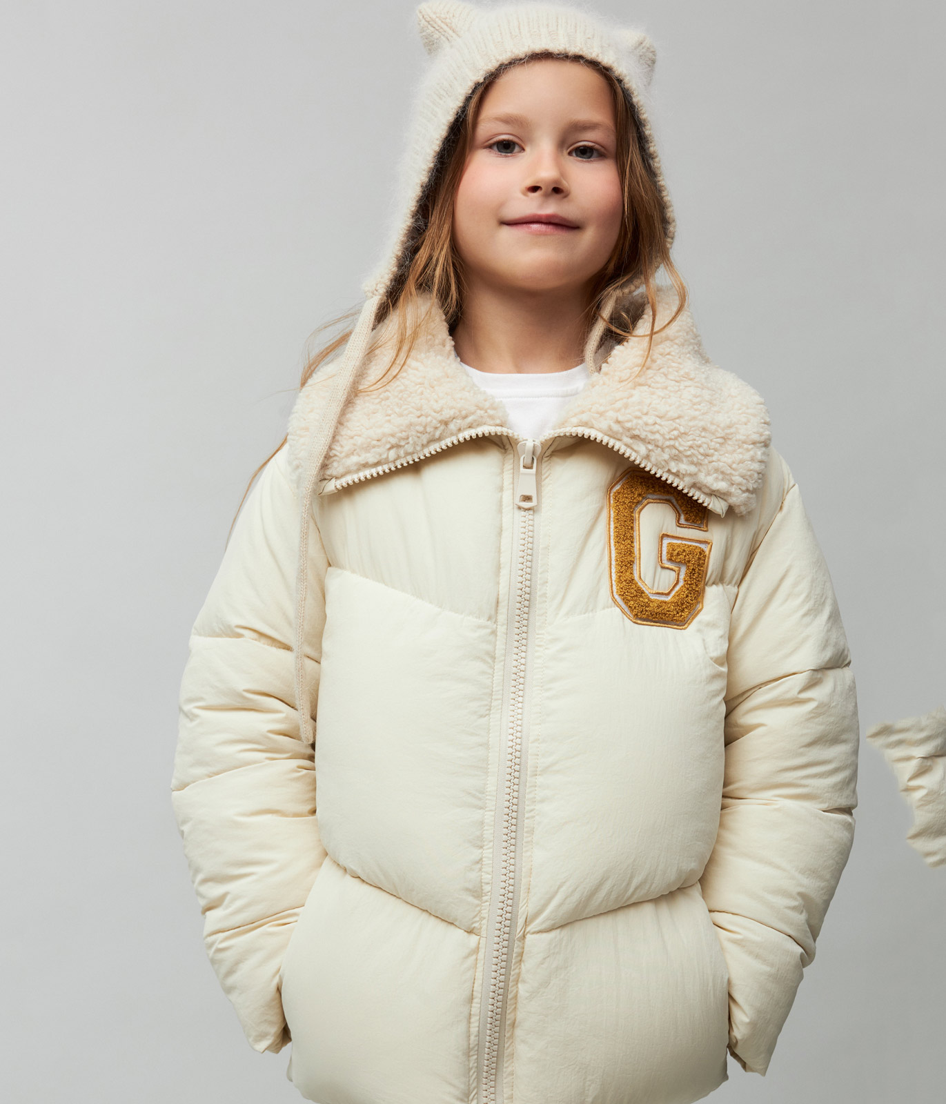 GIRLS Jacket Fur collar/ Куртка детская AW24TKG019