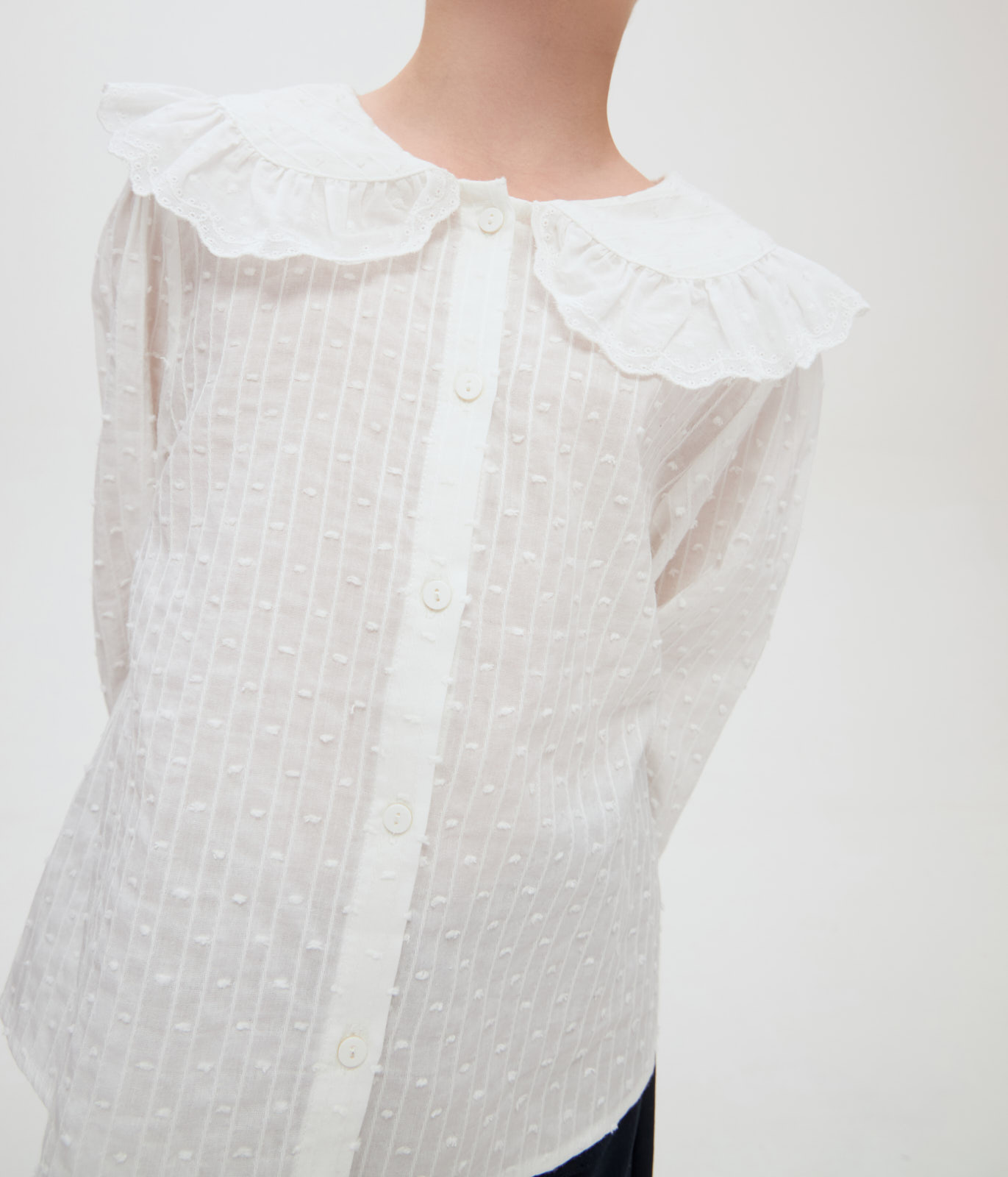 GIRLS School dotted blouse/ Блузка детская AW24TKG013