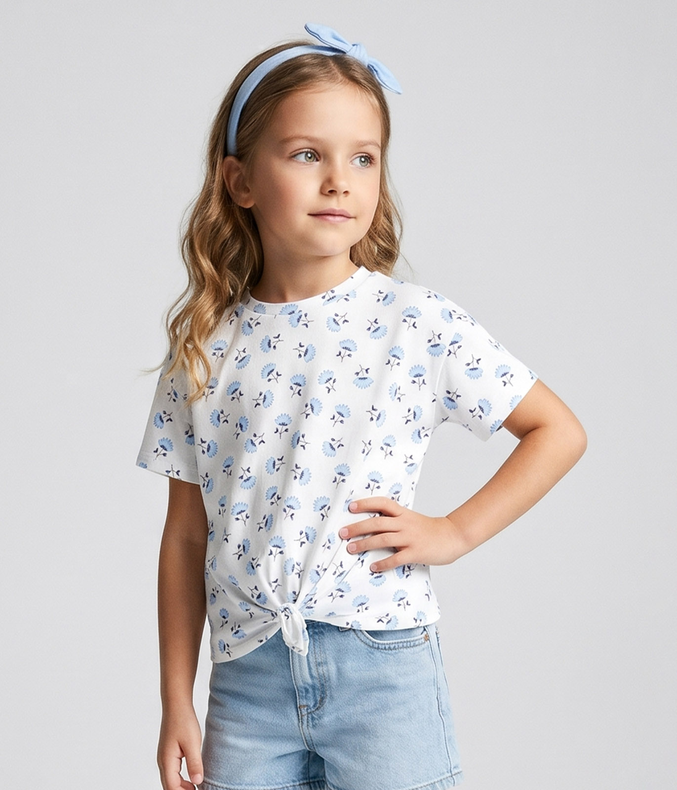 GIRLS knot tee SS/ Футболка детская к/р/SS24TKG080