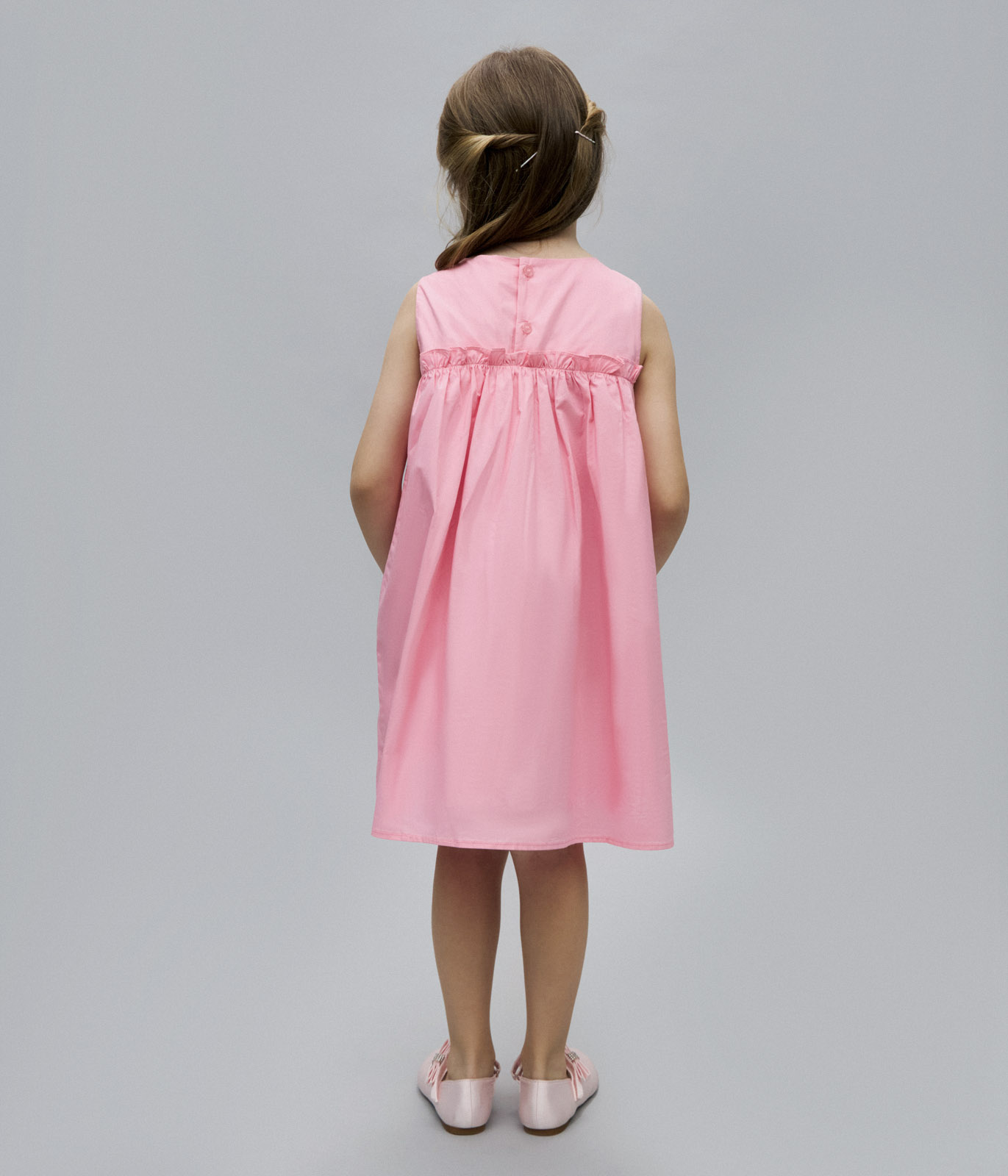 GIRLS poplin dress SS/Платье детское/SS24TKG095