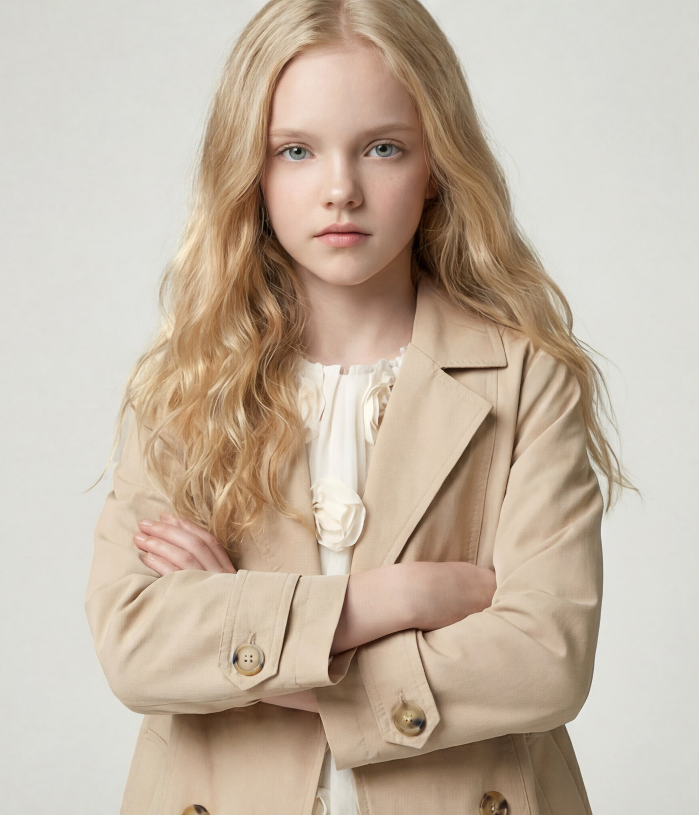 GIRLS Trench coat/Пальто детское/SS24TKG015