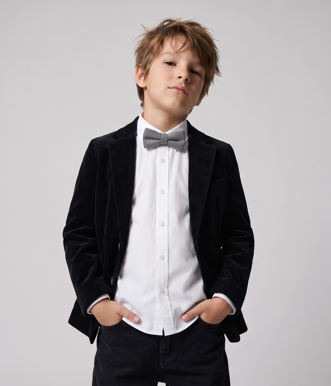 BOYS Velour Blazer/Велюровый пиджак для мальчиков/AW24TKU011