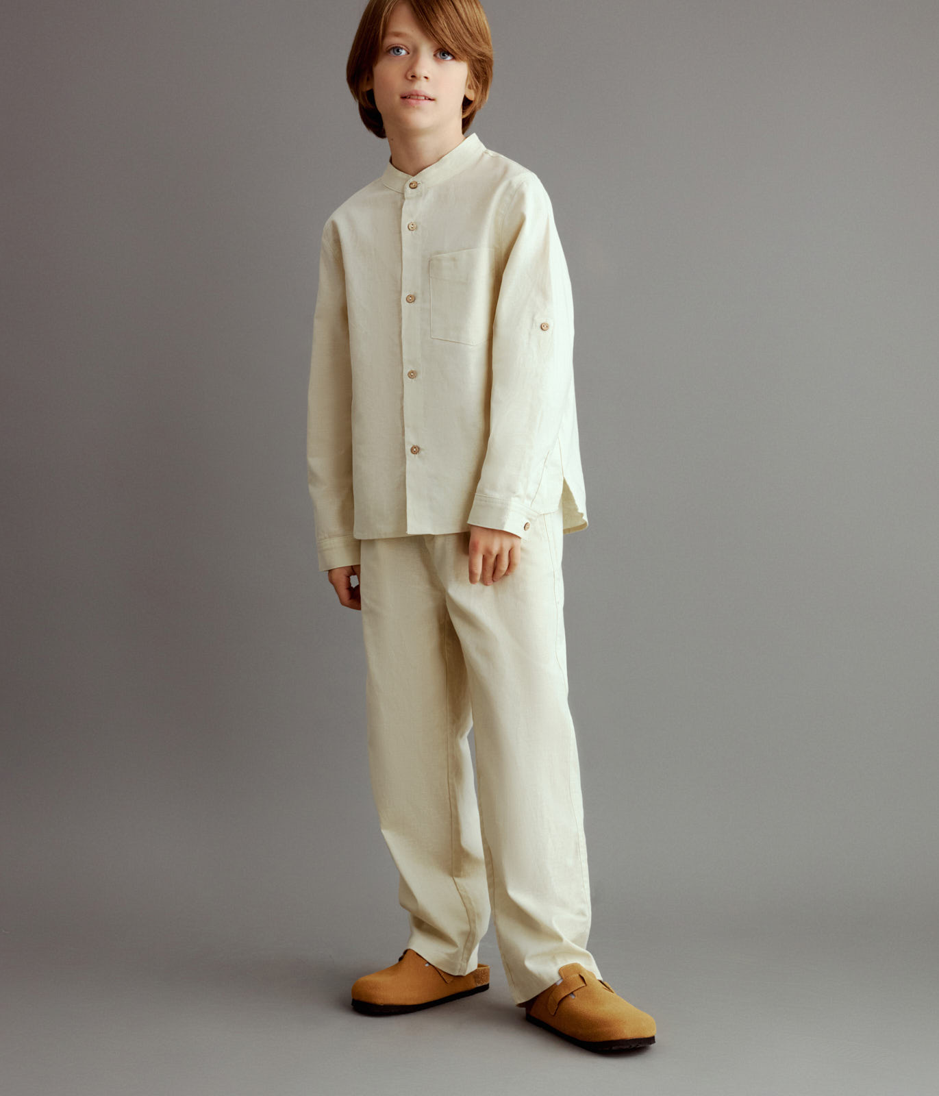 BOYS linen trousers/ Брюки детские/SS24TKB011