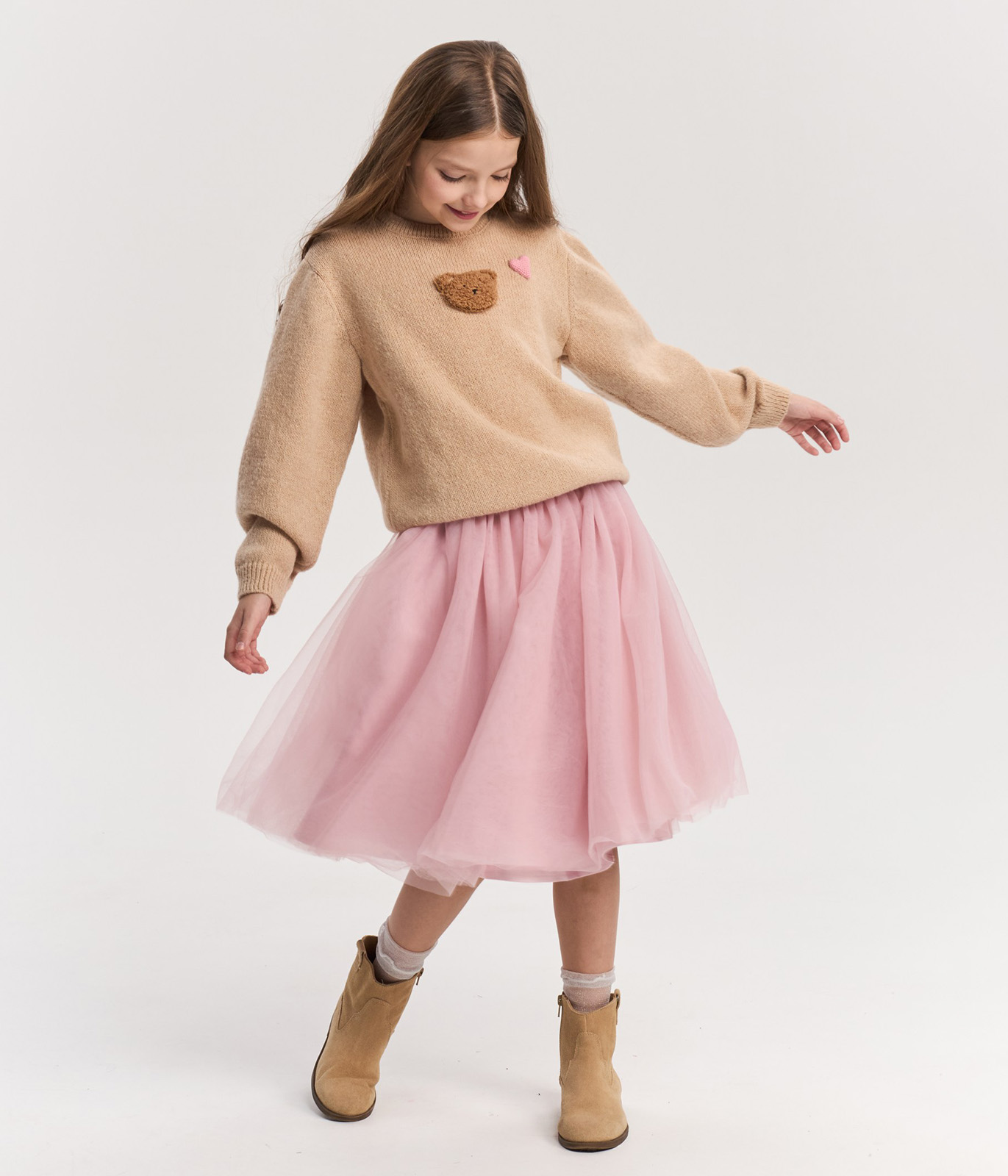 GIRLS Mesh skirt/ Юбка детская/AW23TKG060