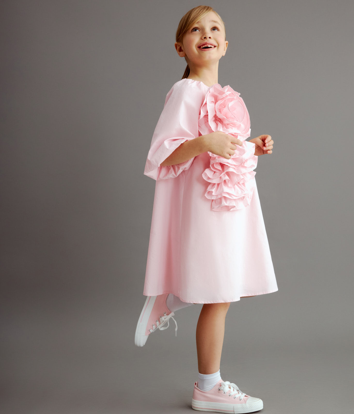 GIRLS poplin dress SS/Платье детское/SS24TKG055
