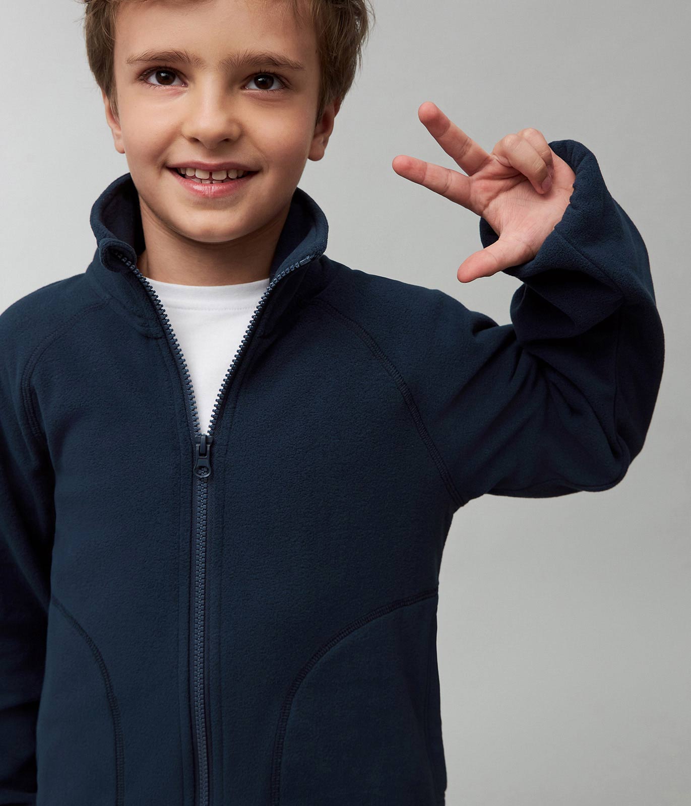 BOYS FLEECE CARDIGAN/Кардиган детский/AW23TKB015