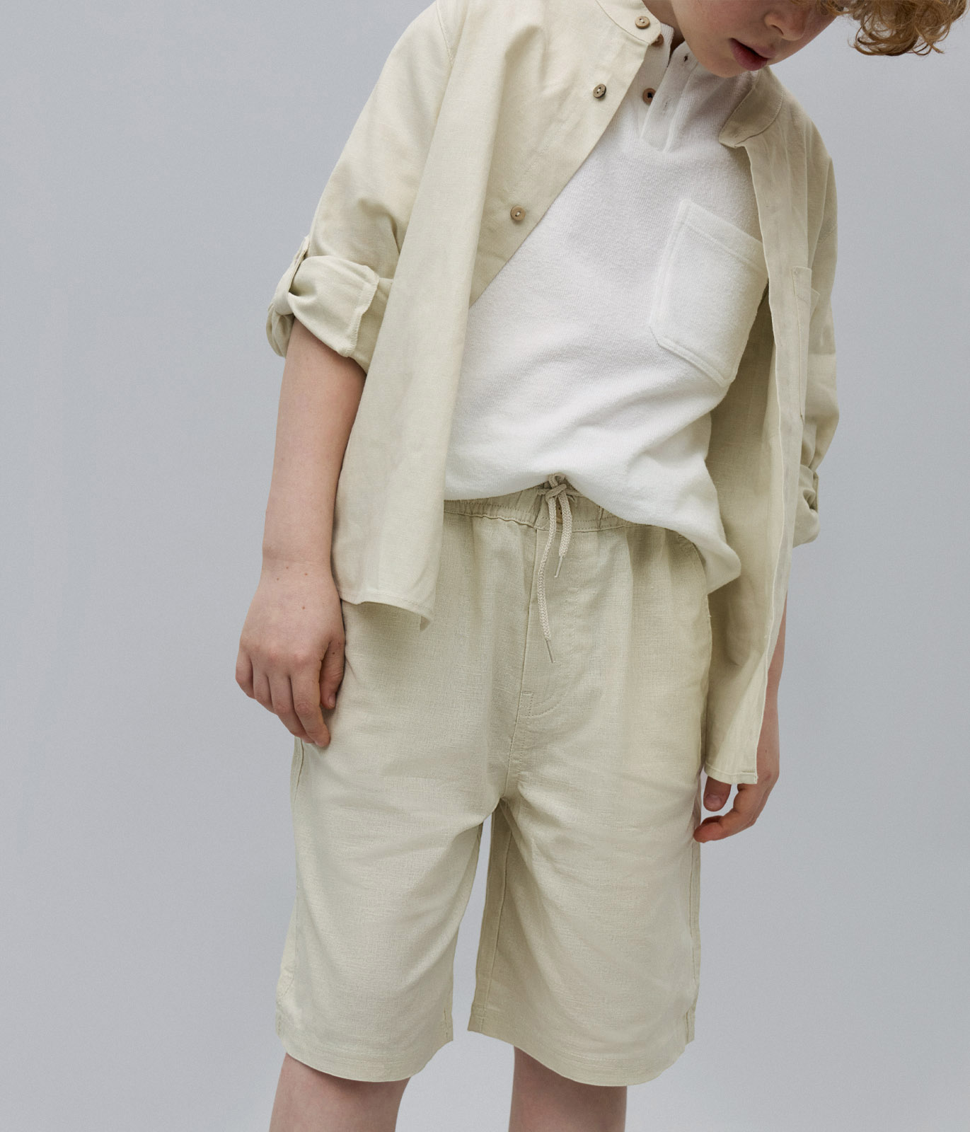 BOYS linen shorts/ Шорты детские/SS24TKB014