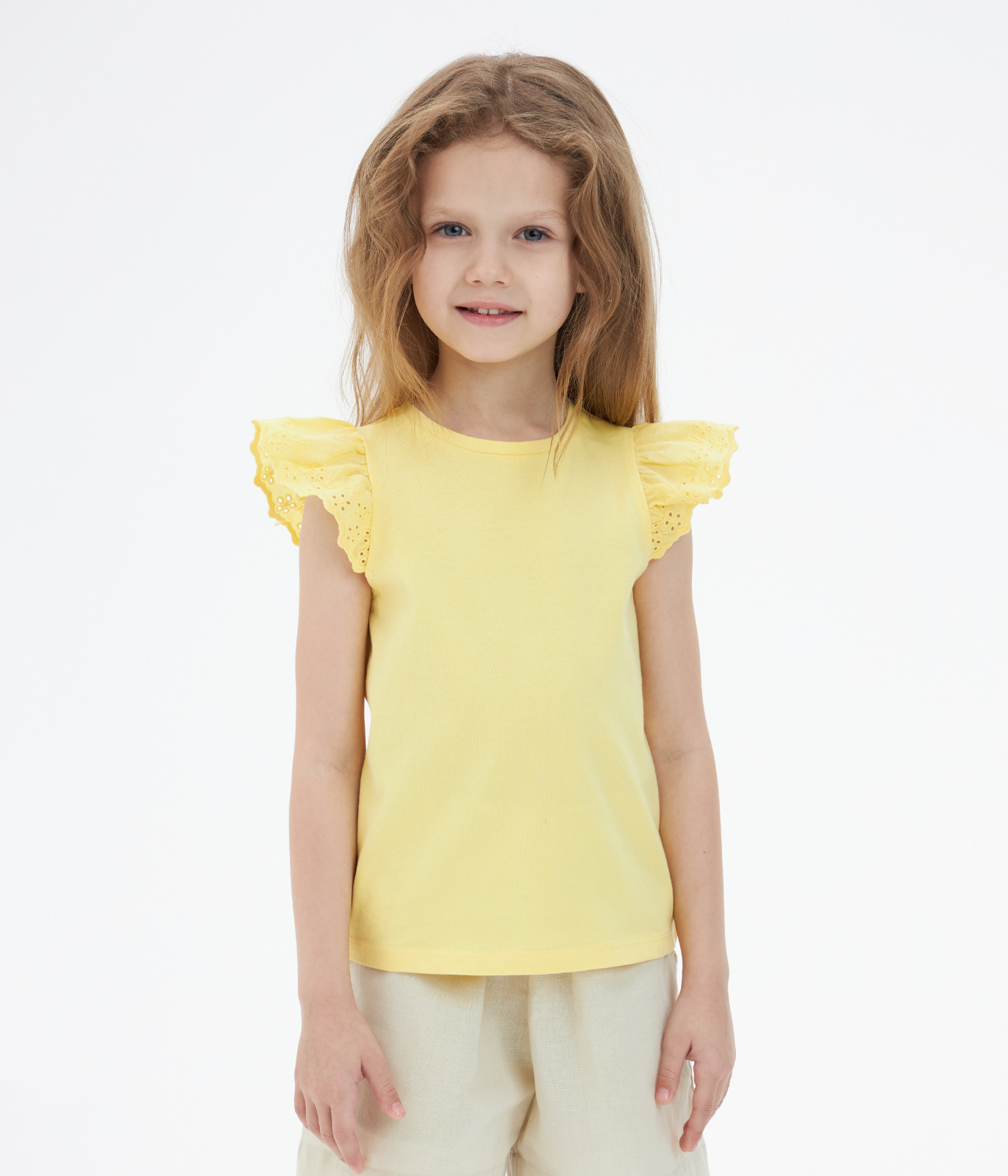 GIRLS frills vest/ Майка детская/SS24TKG065