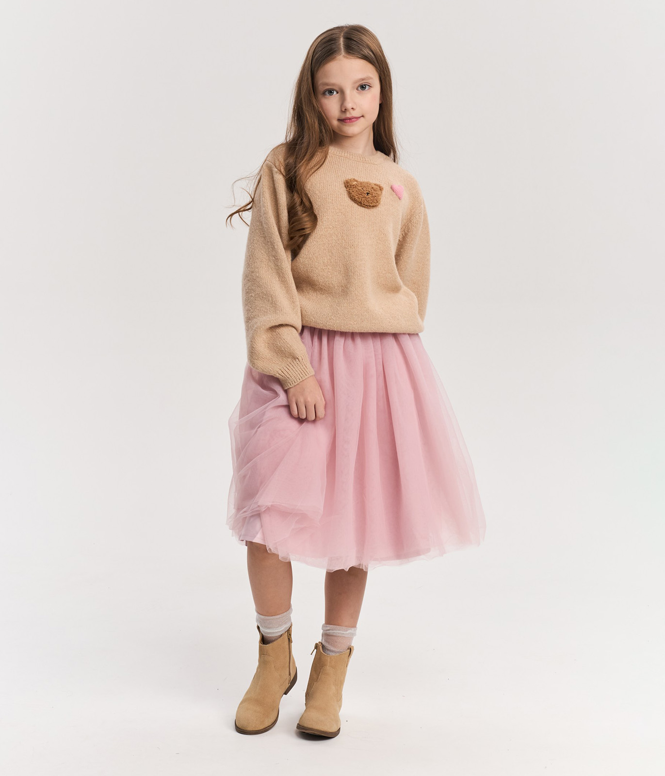GIRLS Mesh skirt/ Юбка детская/AW23TKG060