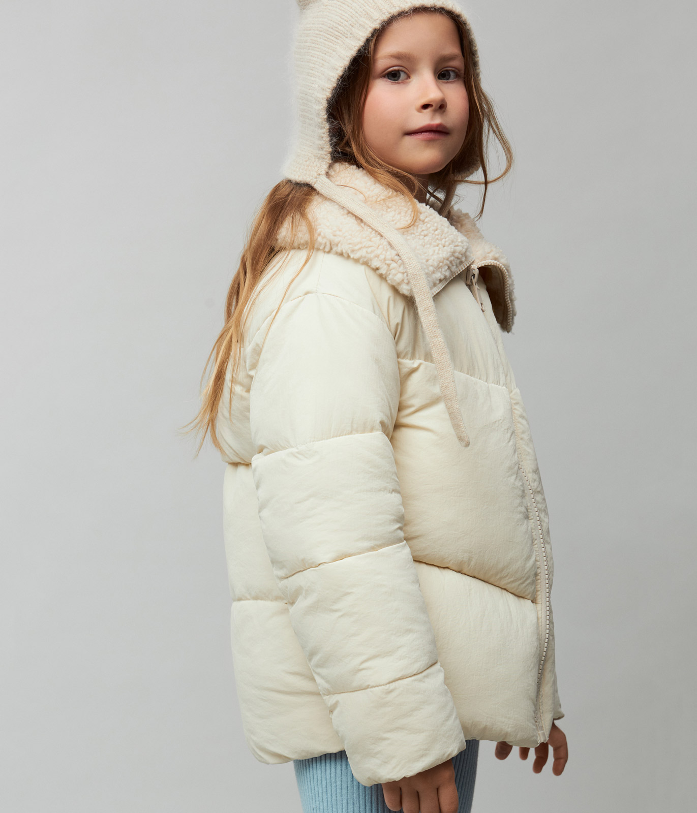 GIRLS Jacket Fur collar/ Куртка детская AW24TKG019