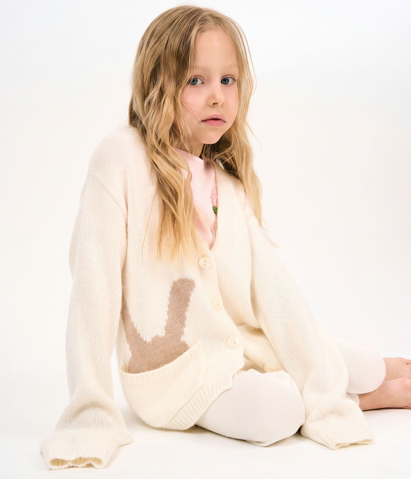 GIRLS Cardi knitted/Кардиган детский/AW23TKG044W