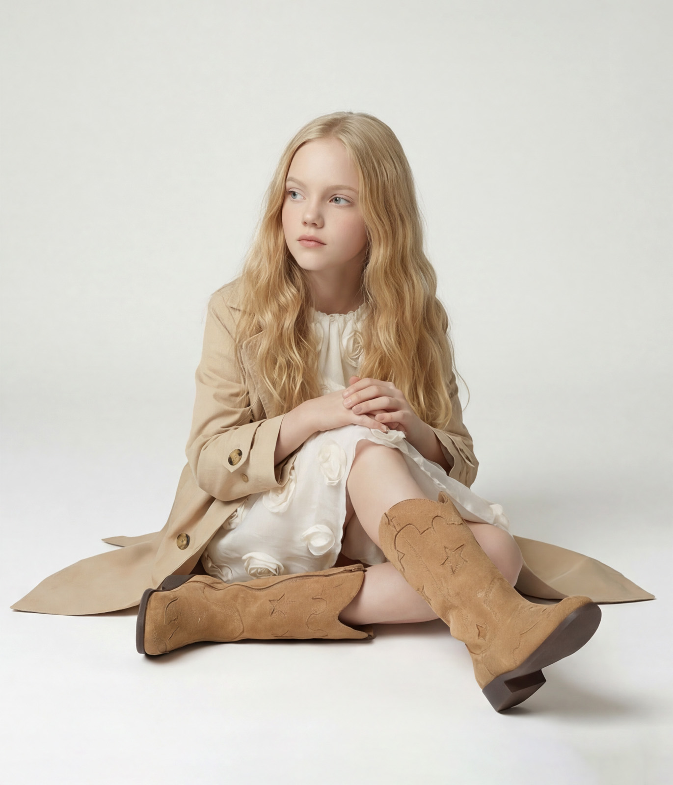 GIRLS Trench coat/Пальто детское/SS24TKG015