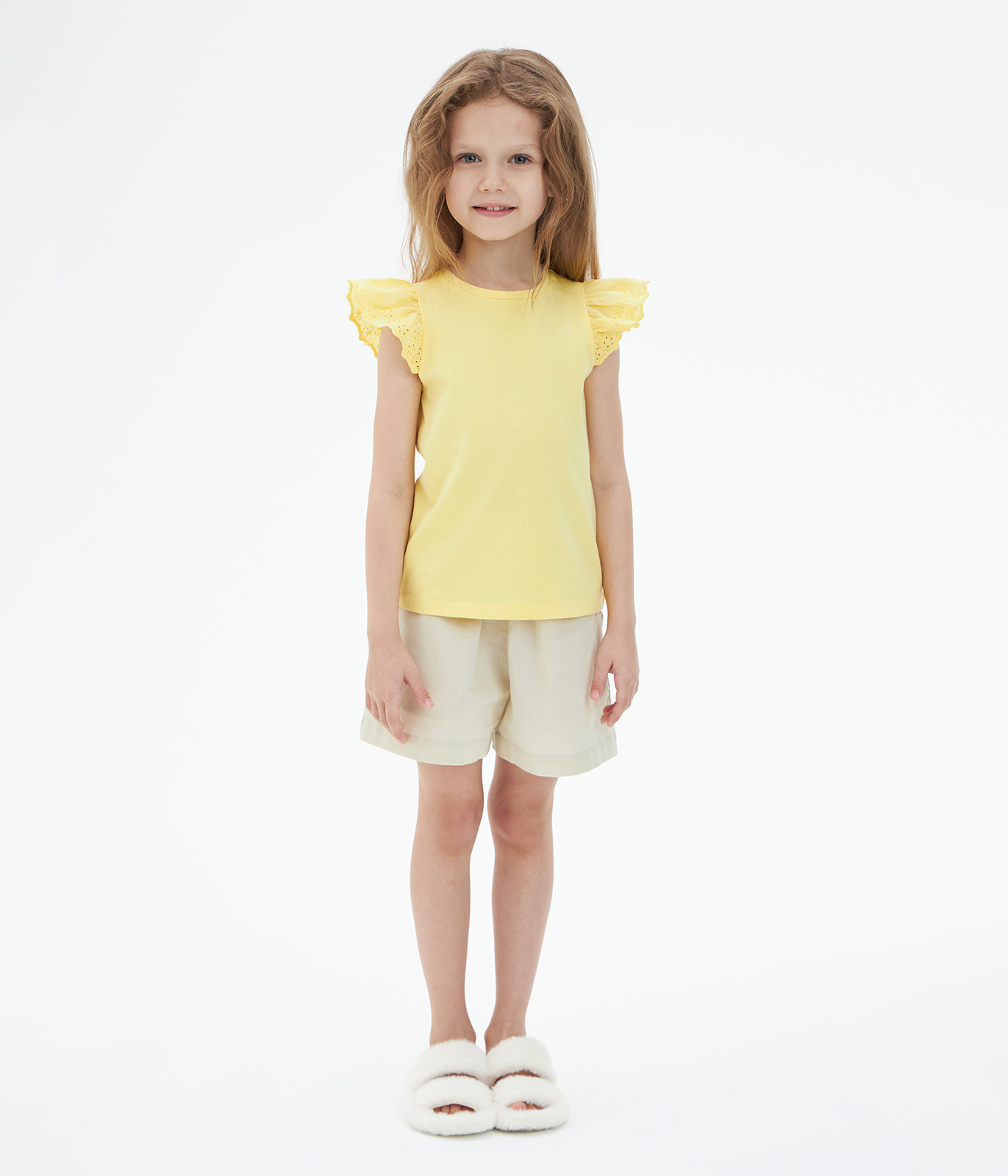 GIRLS frills vest/ Майка детская/SS24TKG065
