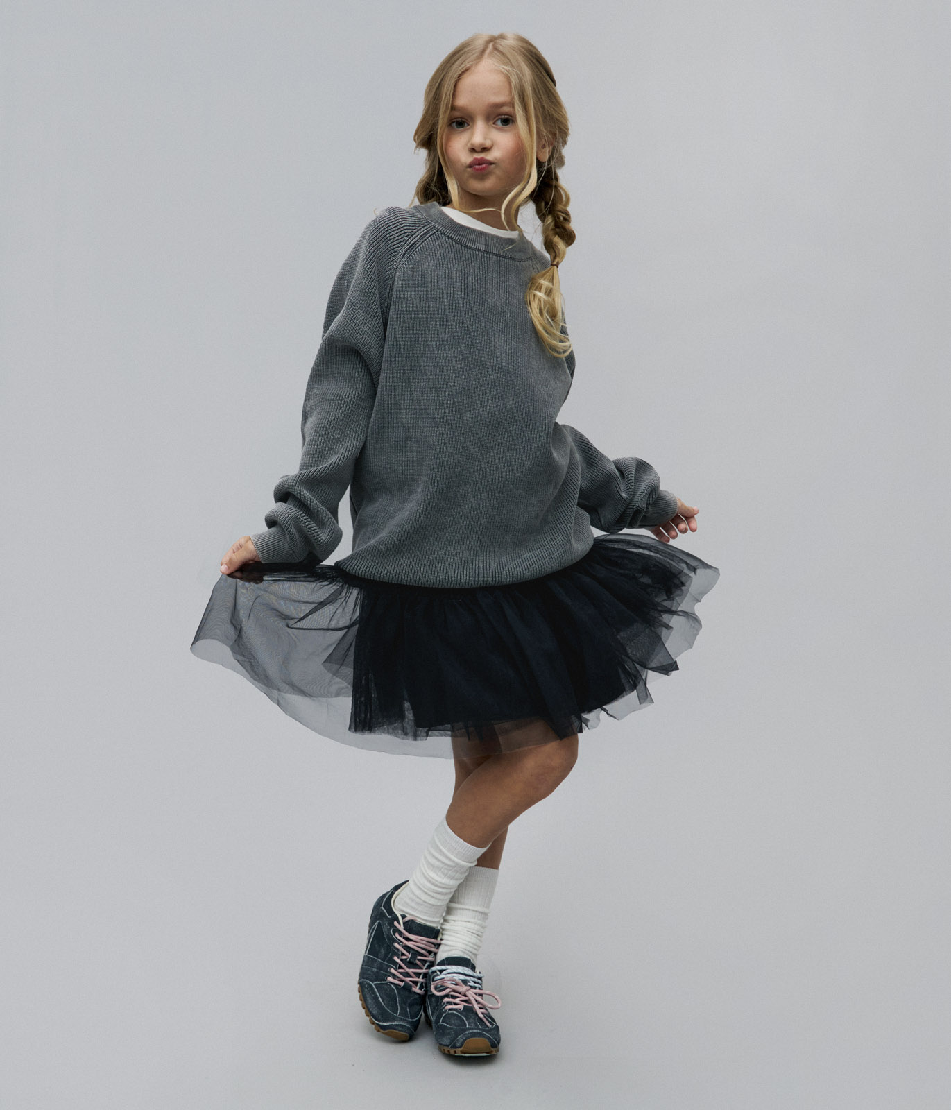 GIRLS Mesh skirt/ Юбка детская/AW23TKG059