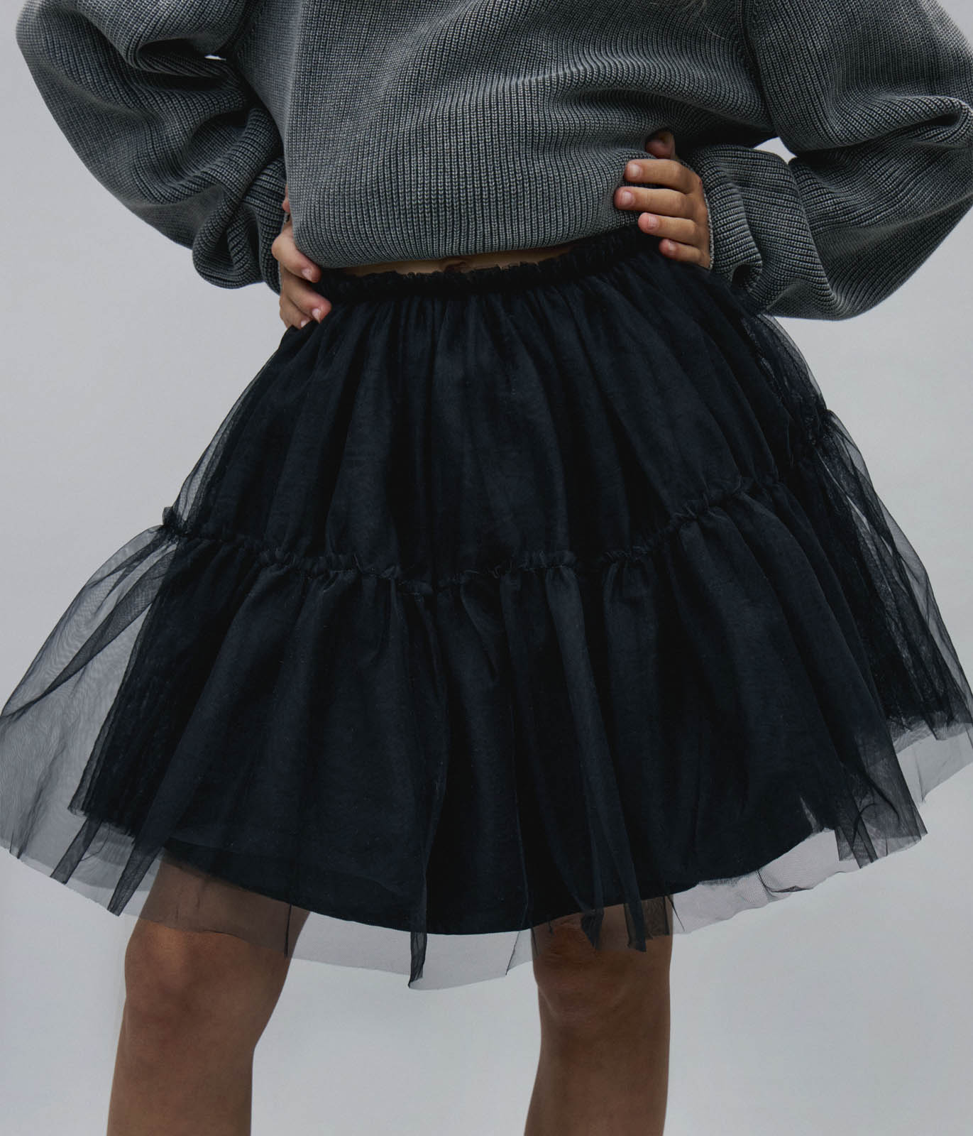GIRLS Mesh skirt/ Юбка детская/AW23TKG059