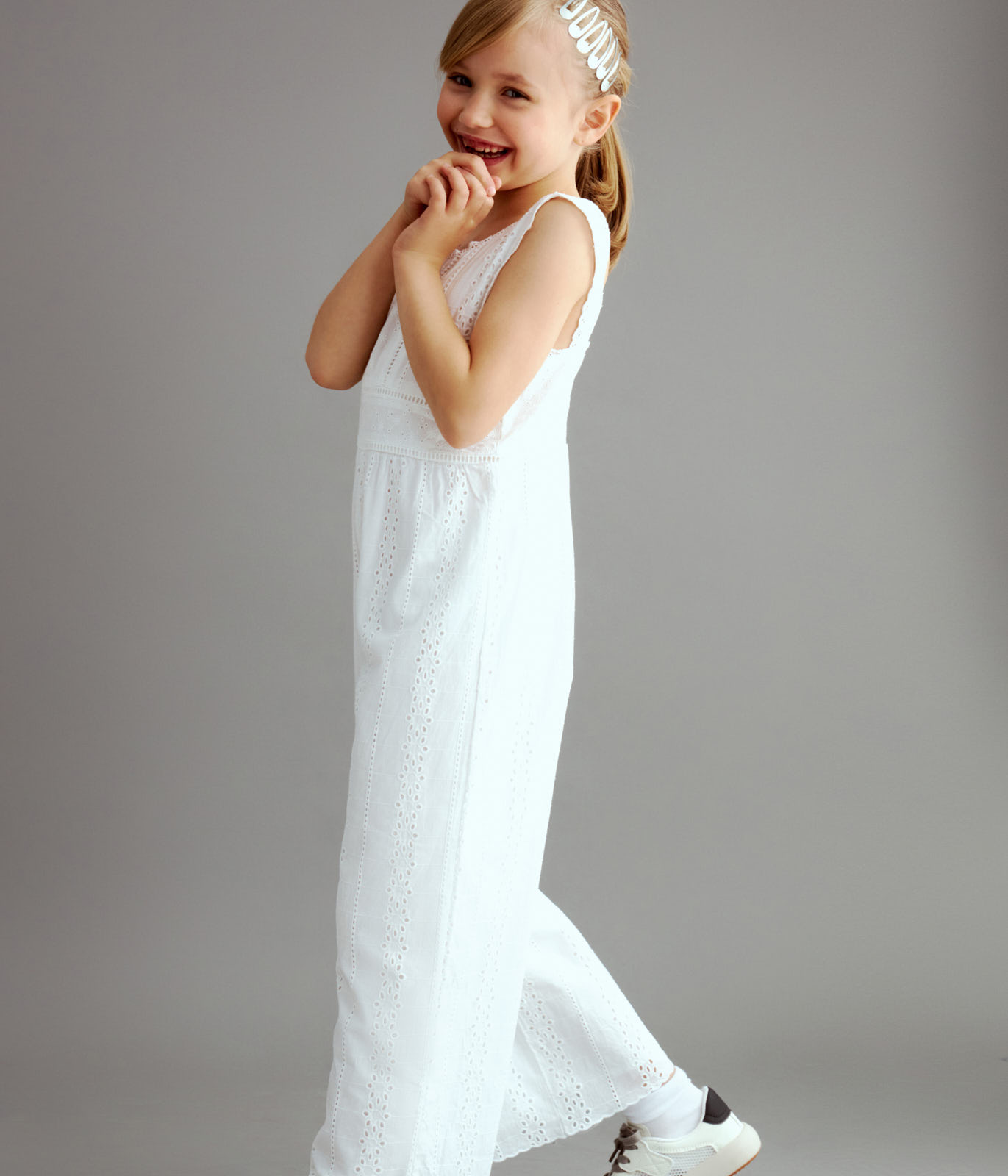 GIRLS embroidery dungaree/ Комбинезон детский/SS24TKG024