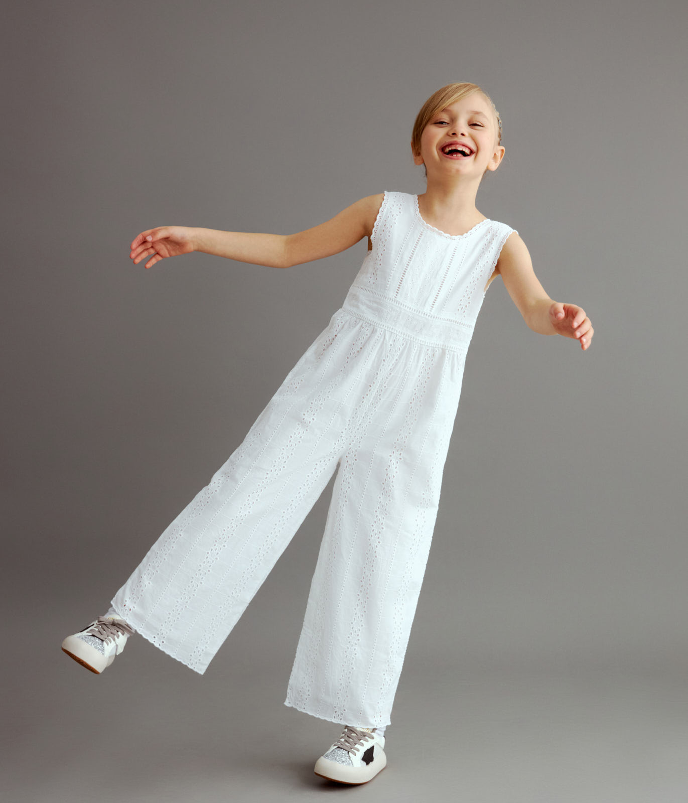 GIRLS embroidery dungaree/ Комбинезон детский/SS24TKG024
