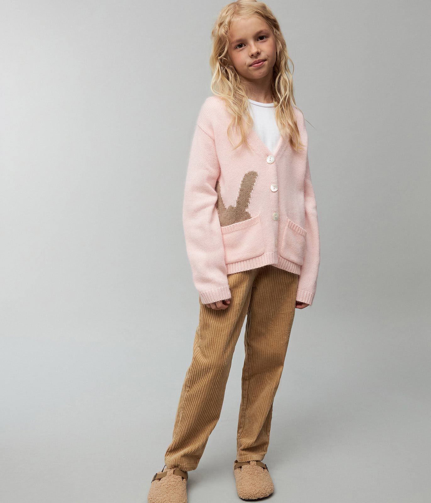 GIRLS Cardi knitted/Кардиган детский/AW23TKG044