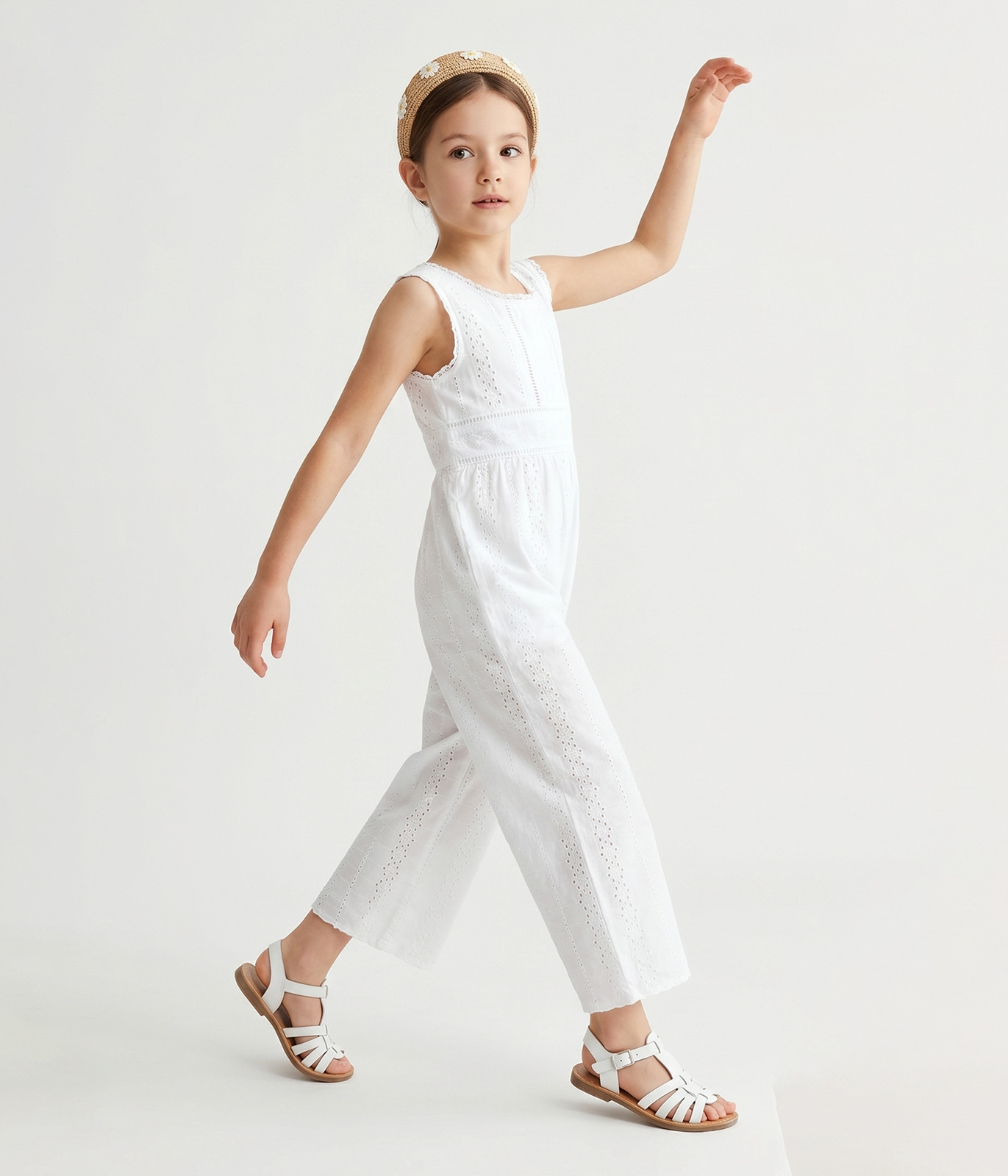 GIRLS embroidery dungaree/ Комбинезон детский/SS24TKG024