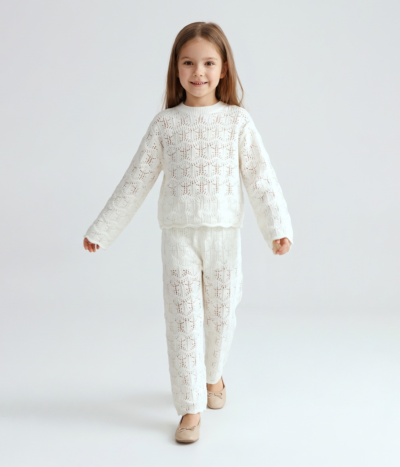 GIRLS trousers knitted/Брюки детские/SS24TKG031