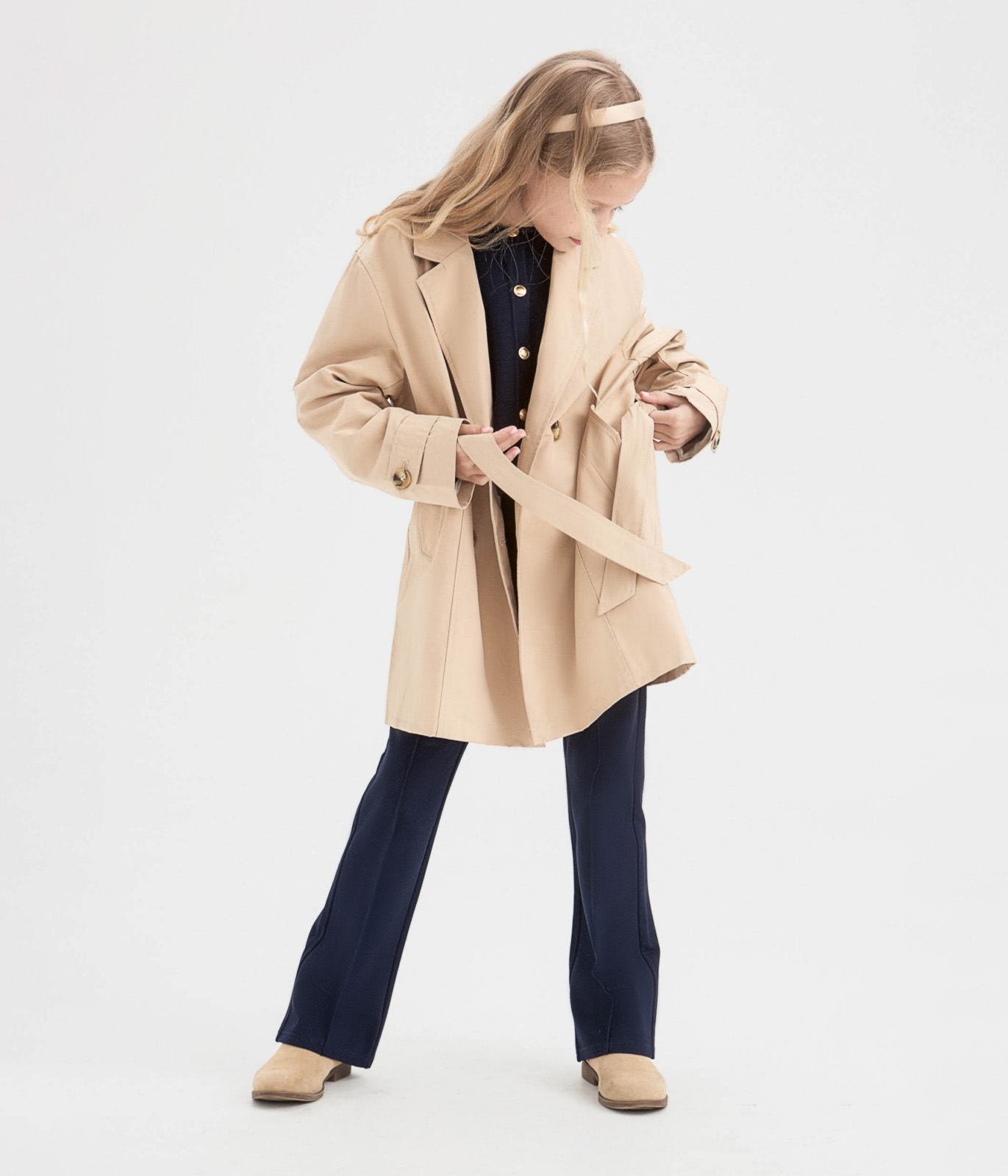 GIRLS Trench coat/Пальто детское/SS24TKG015