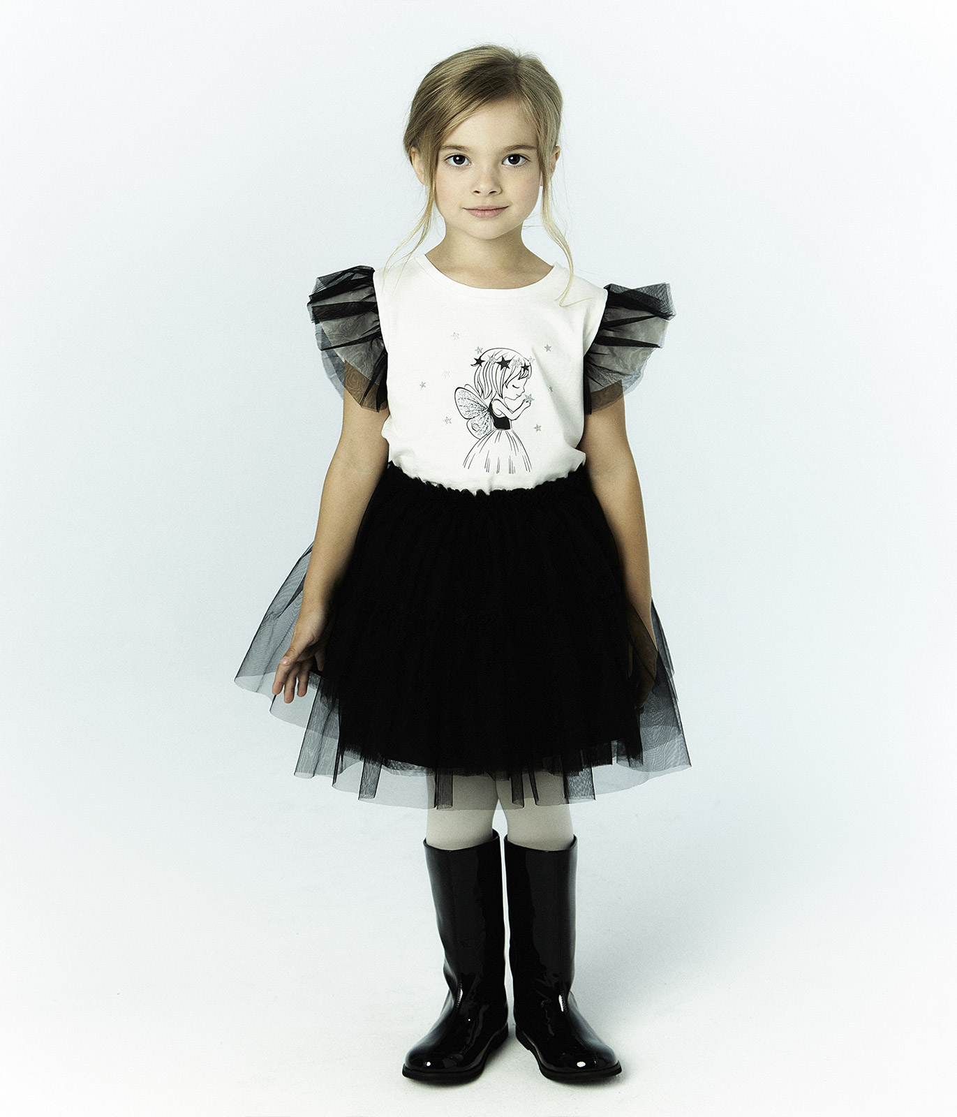 GIRLS Mesh skirt/ Юбка детская/AW23TKG059