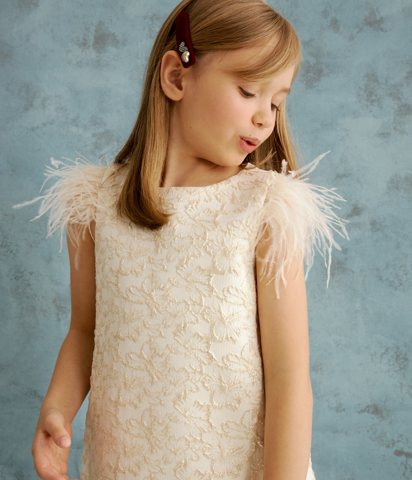 GIRLS Jacquard dress/ Платье детское/AW23TKG058